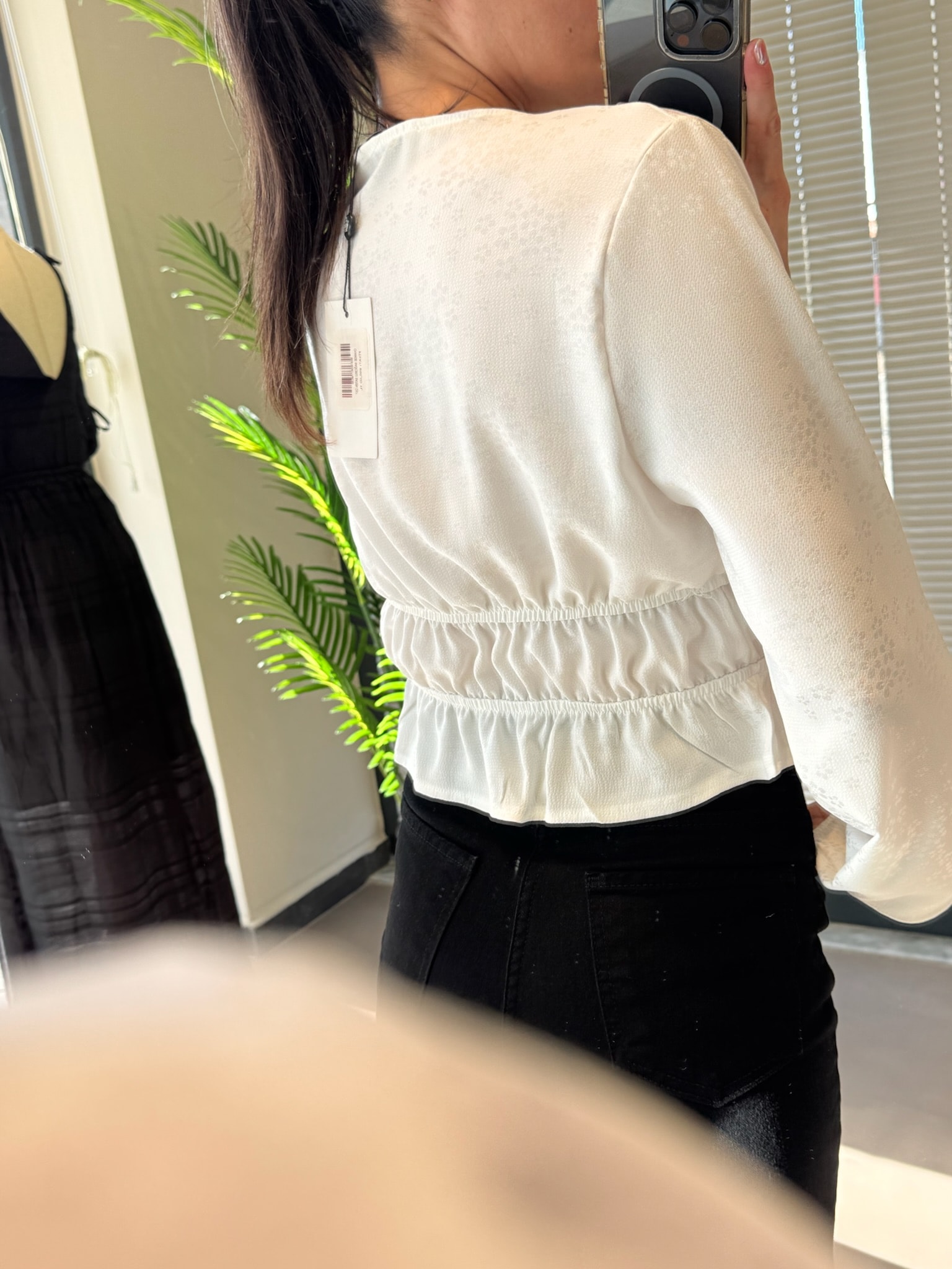 Premium Bağcıklı Üst-Beyaz