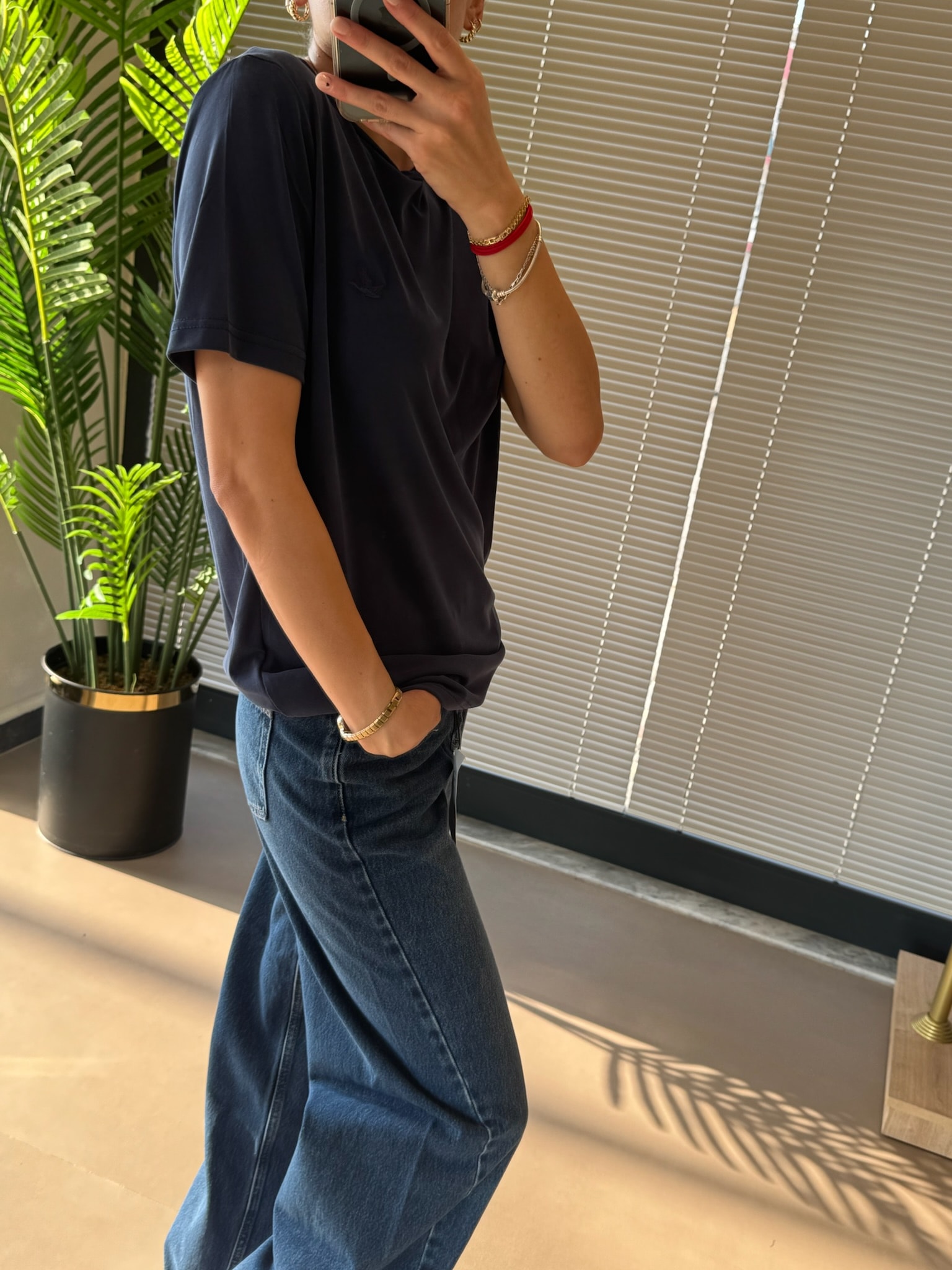 Orijinal Marka Modal Tshirt - Lacivert