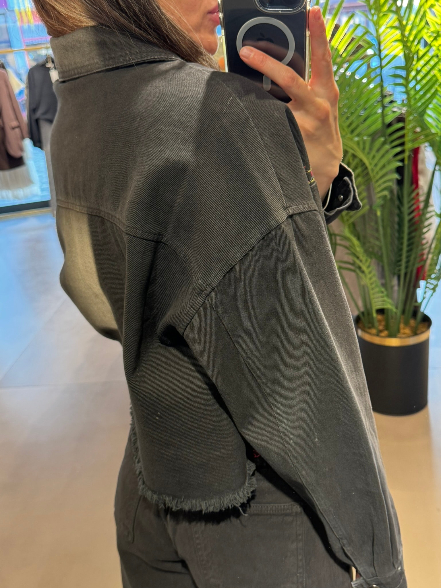 Motif İşleme Jean|Kot Ceket