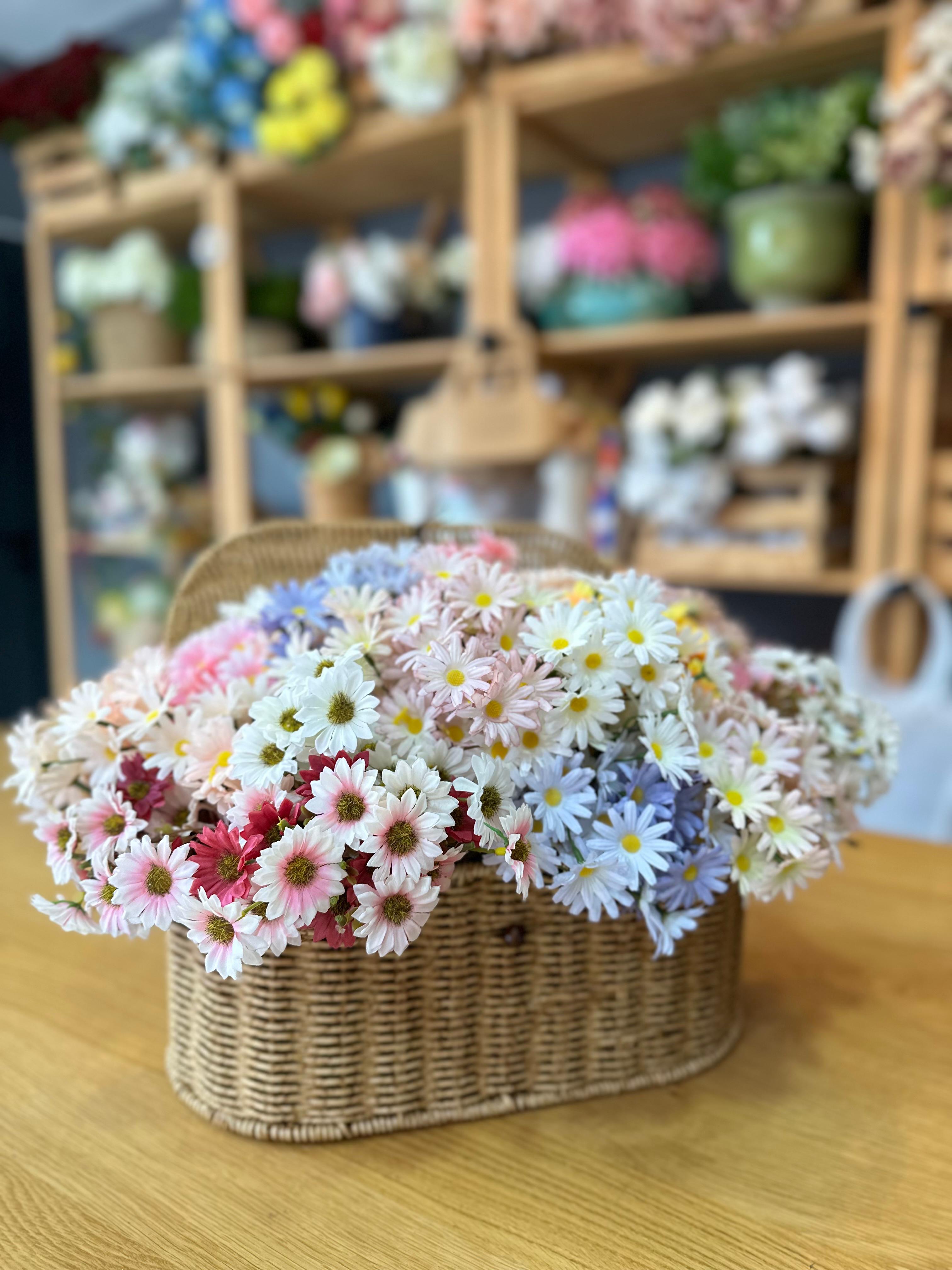 Renkli Papatya Sepeti | Büyük boy