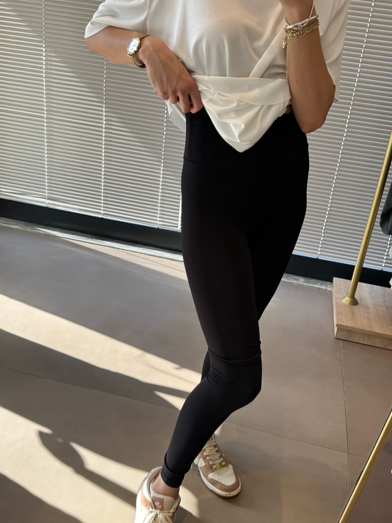 Orijinal Marka Toparlayıcı Yüksek Bel Tayt - siyah