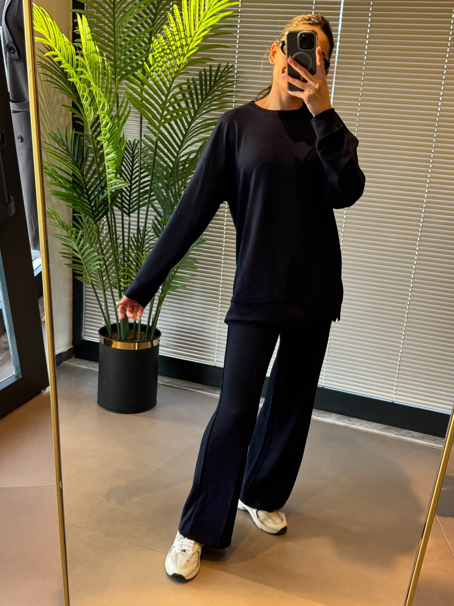 Modal Kumaş Tunik Eşofman Takımı |Lacivert