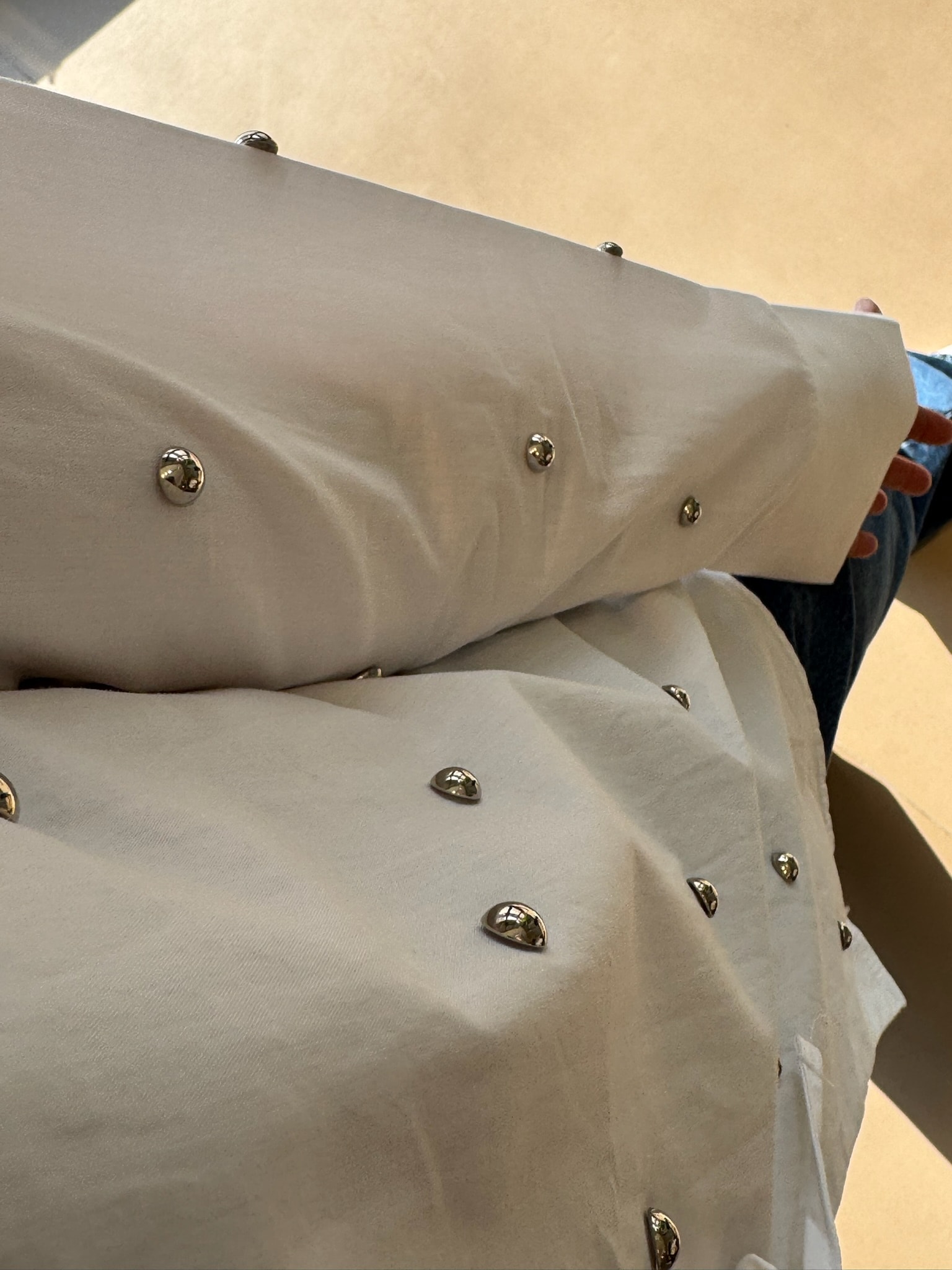 Droplu Gömlek-Beyaz