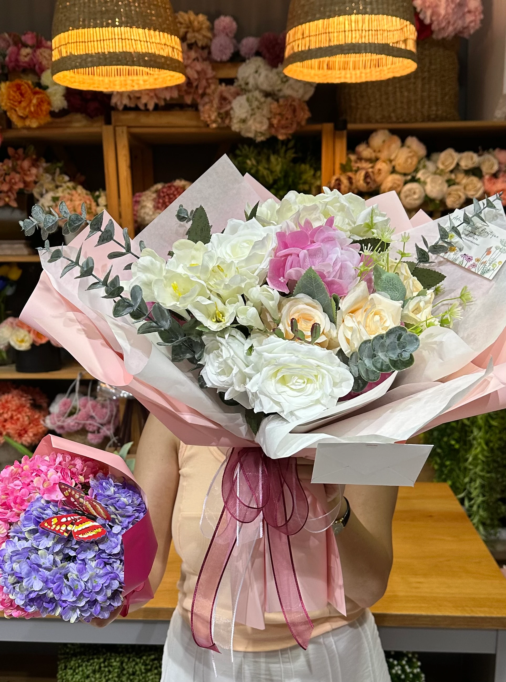 Gül | Ortanca Aranjman + Mini Ortanca Aranjman