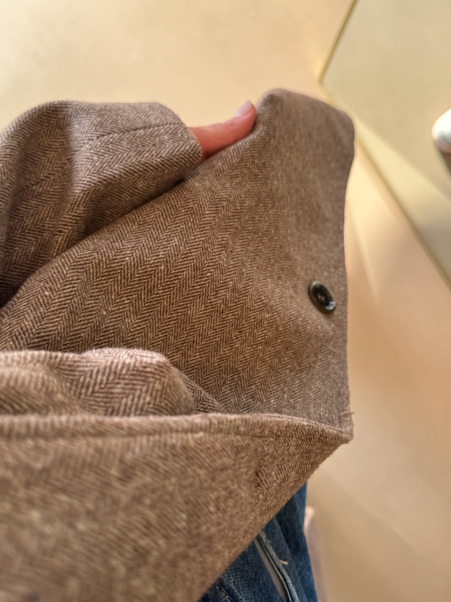 Maskülen Kaşe Kaban-Kahve