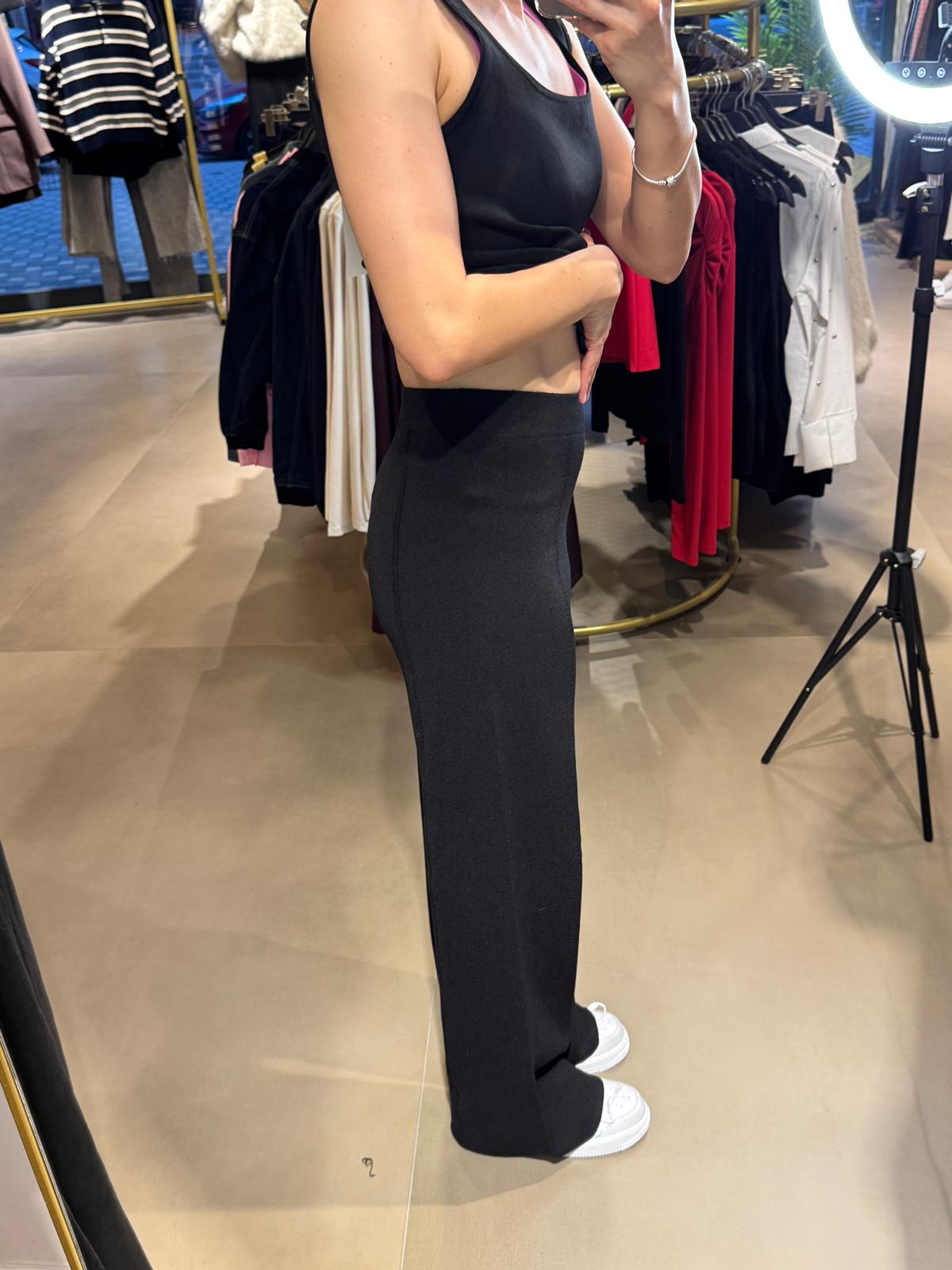 pkyl marka orijinal çelik triko pant-Siyah