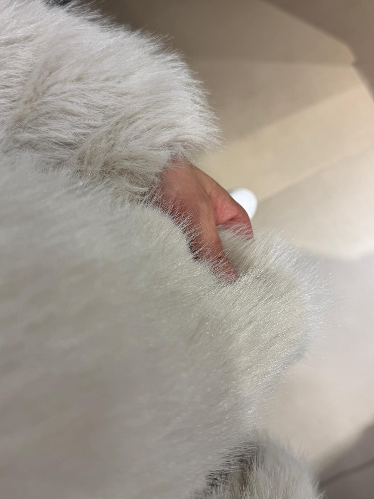 Peluş Kürk Ceket-Taş