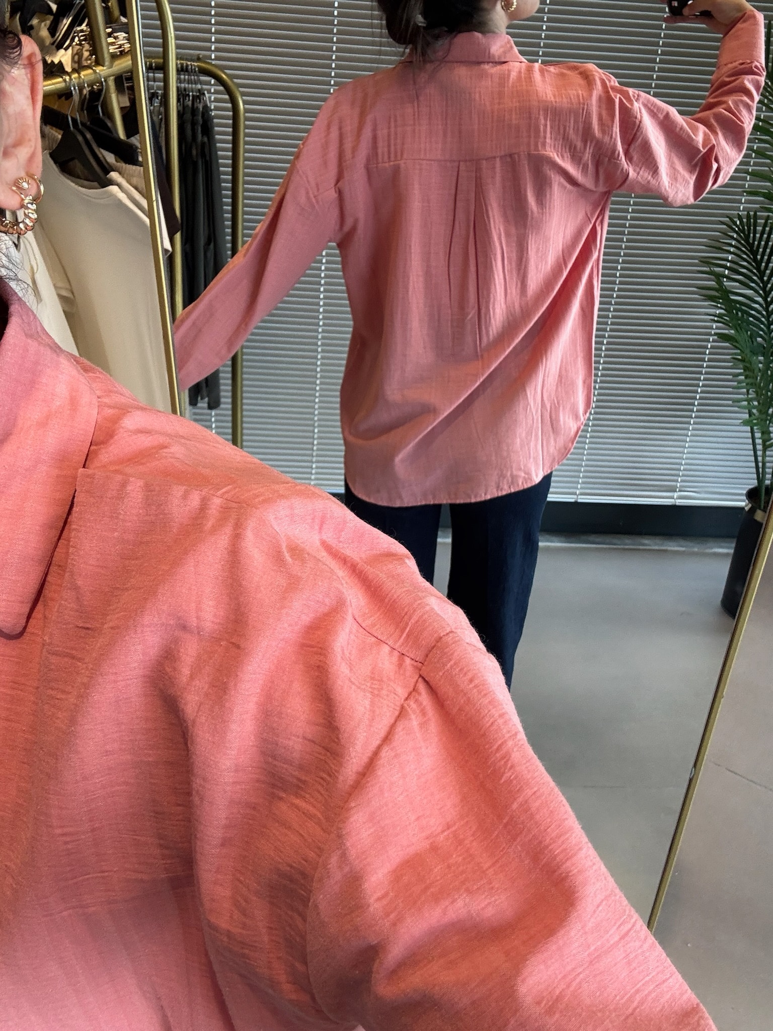 Orijinal Marka Keten Gömlek