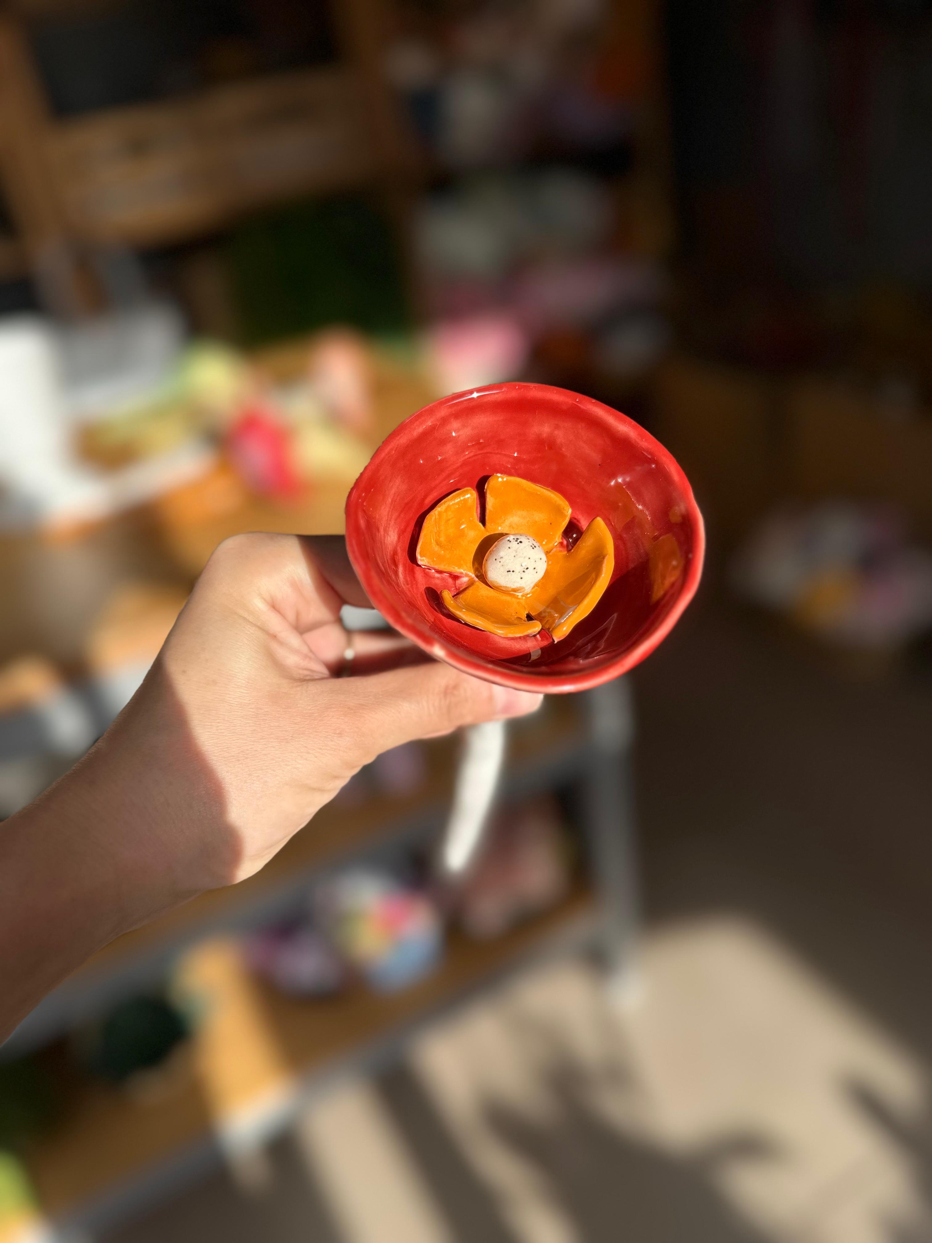 Hand Made | Seramik Çiçek |Orta boy