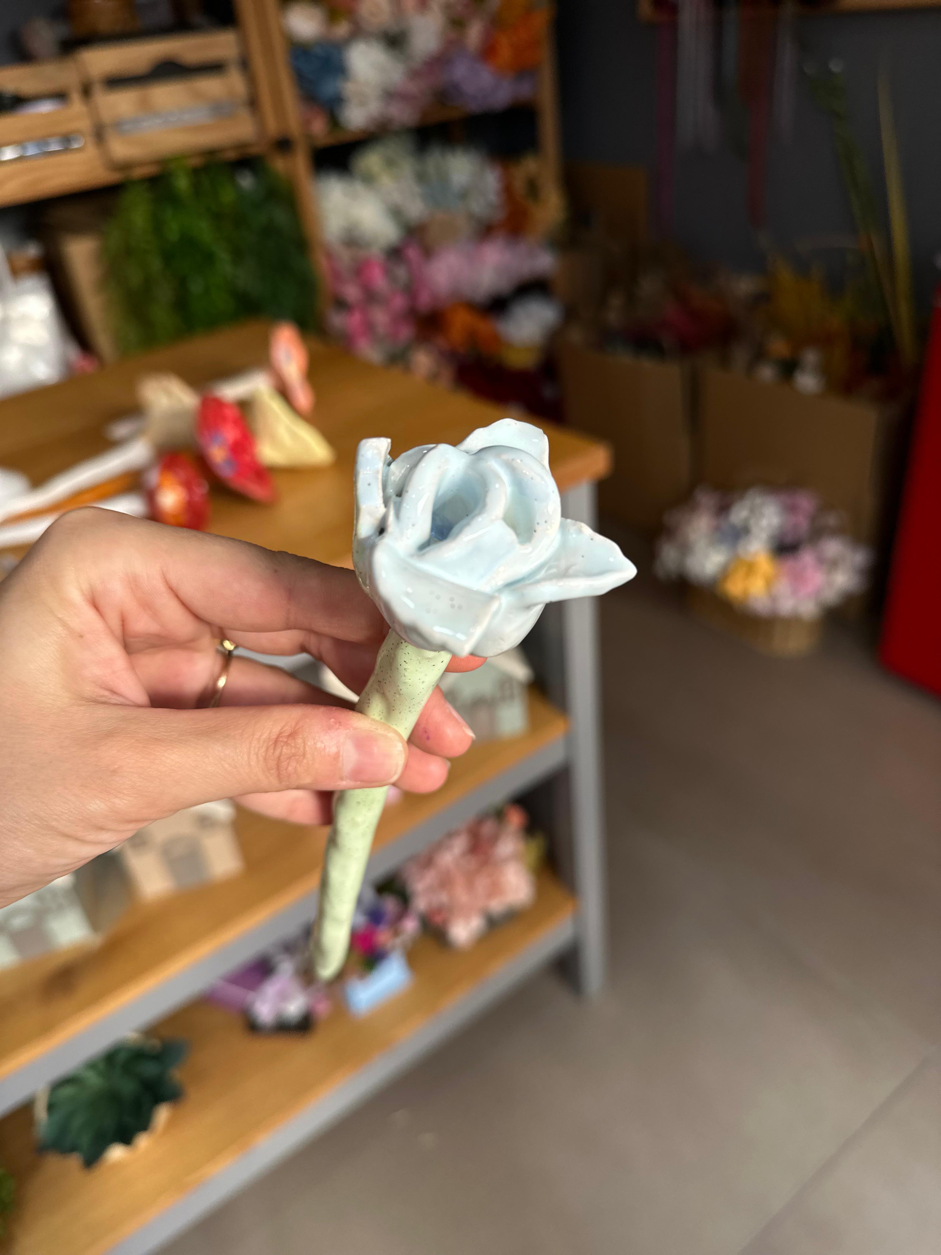 Hand Made| Seramik Çiçek| Küçük boy