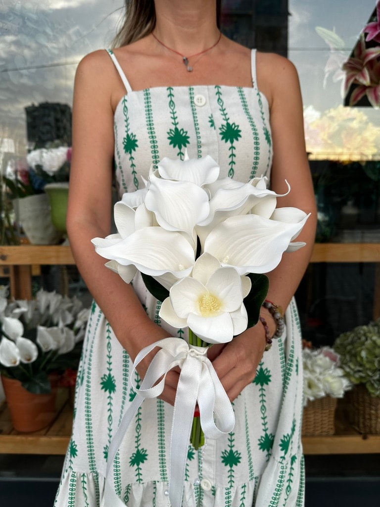 Manolya & Gala Sade Gelin Çiçeği | İnci |Açıklamayı Okuyunuz