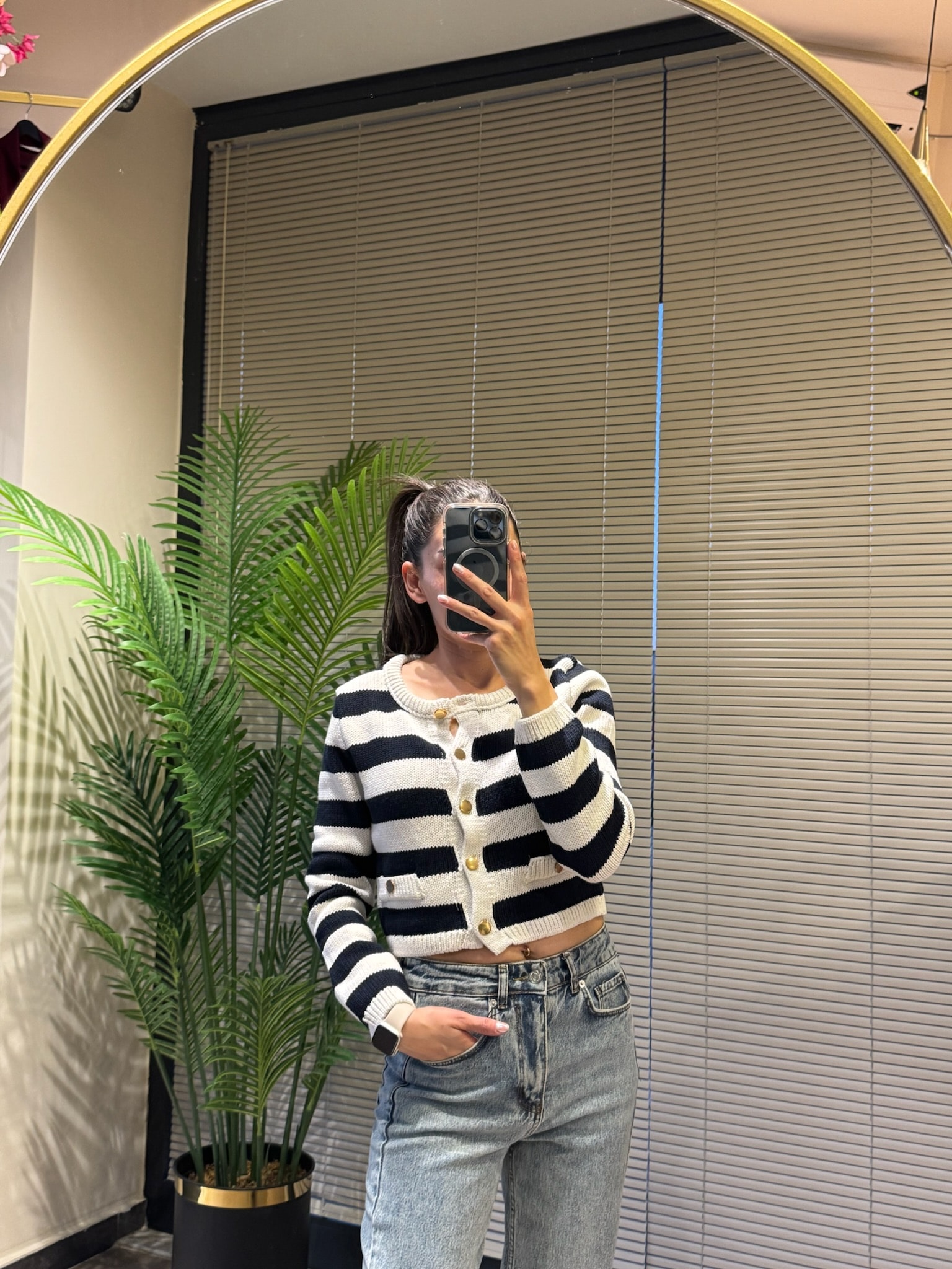 Orijinal Ürün Pamuklu Hırka | Kazak  - Çizgili