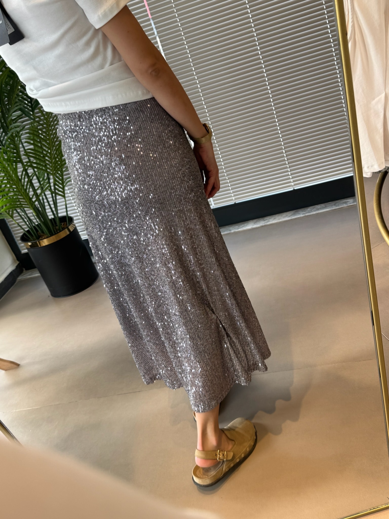 Kloş Payet Etek Midi