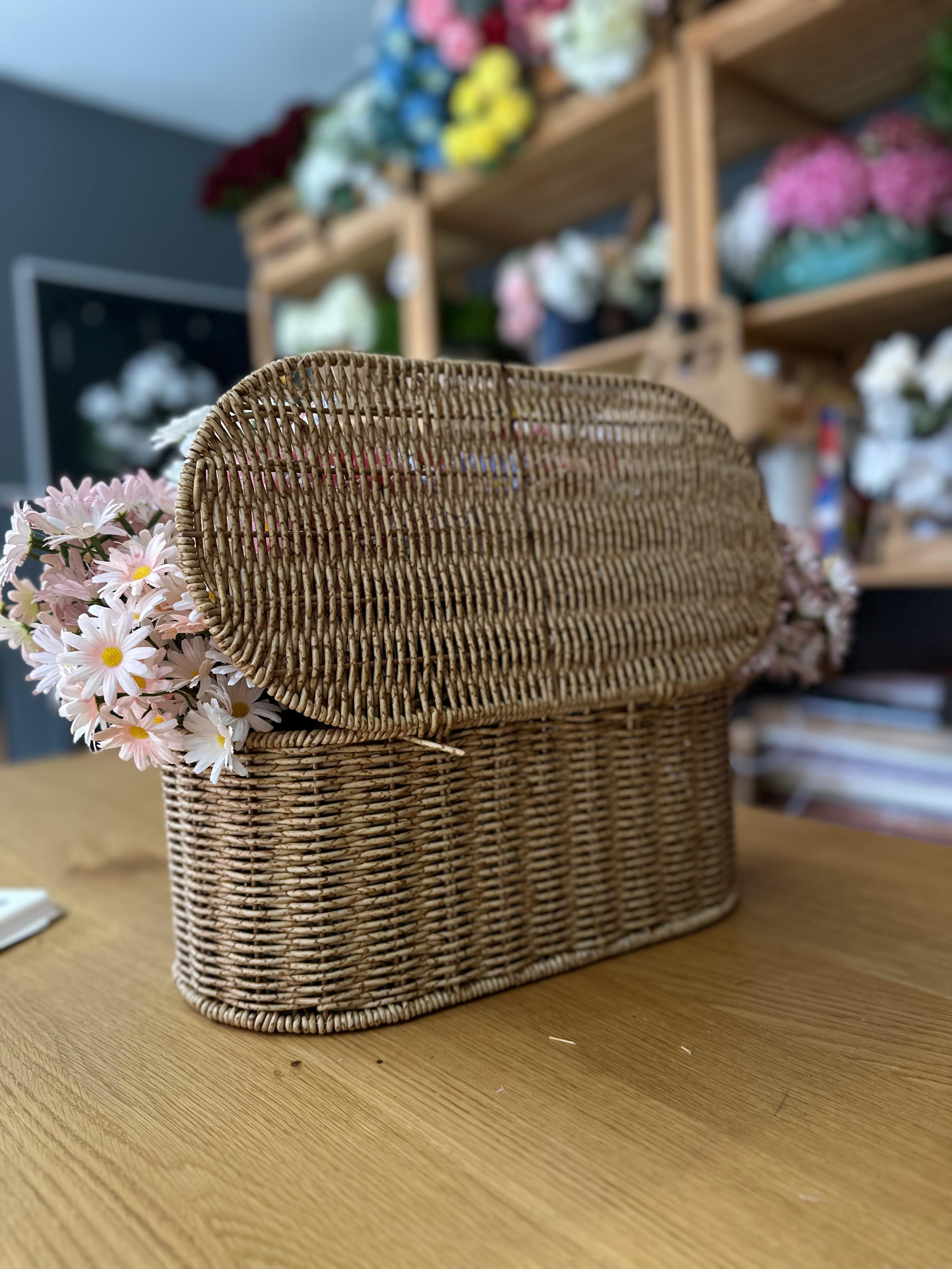 Hasır Örgü Sepet |Büyük boy