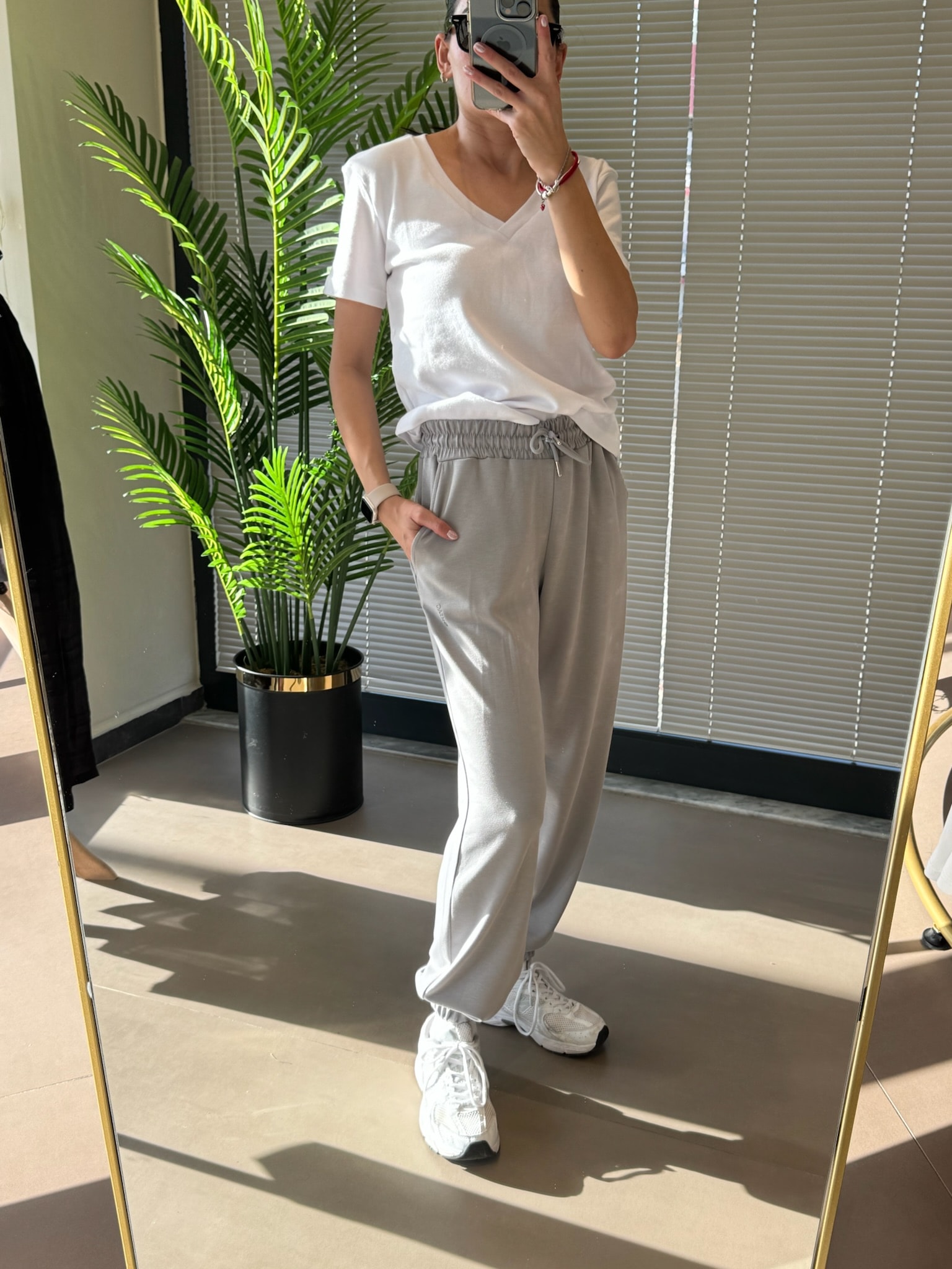 Orijinal Marka Modal Kumaş Jogger Eşofman-Gri