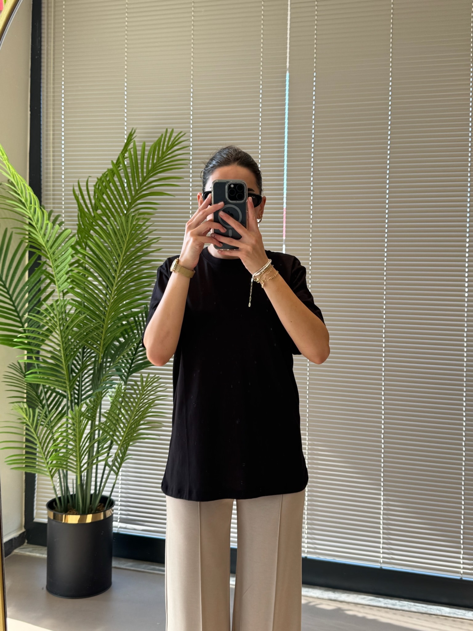 Orijinal Marka Düz Basic Tshirt-Siyah