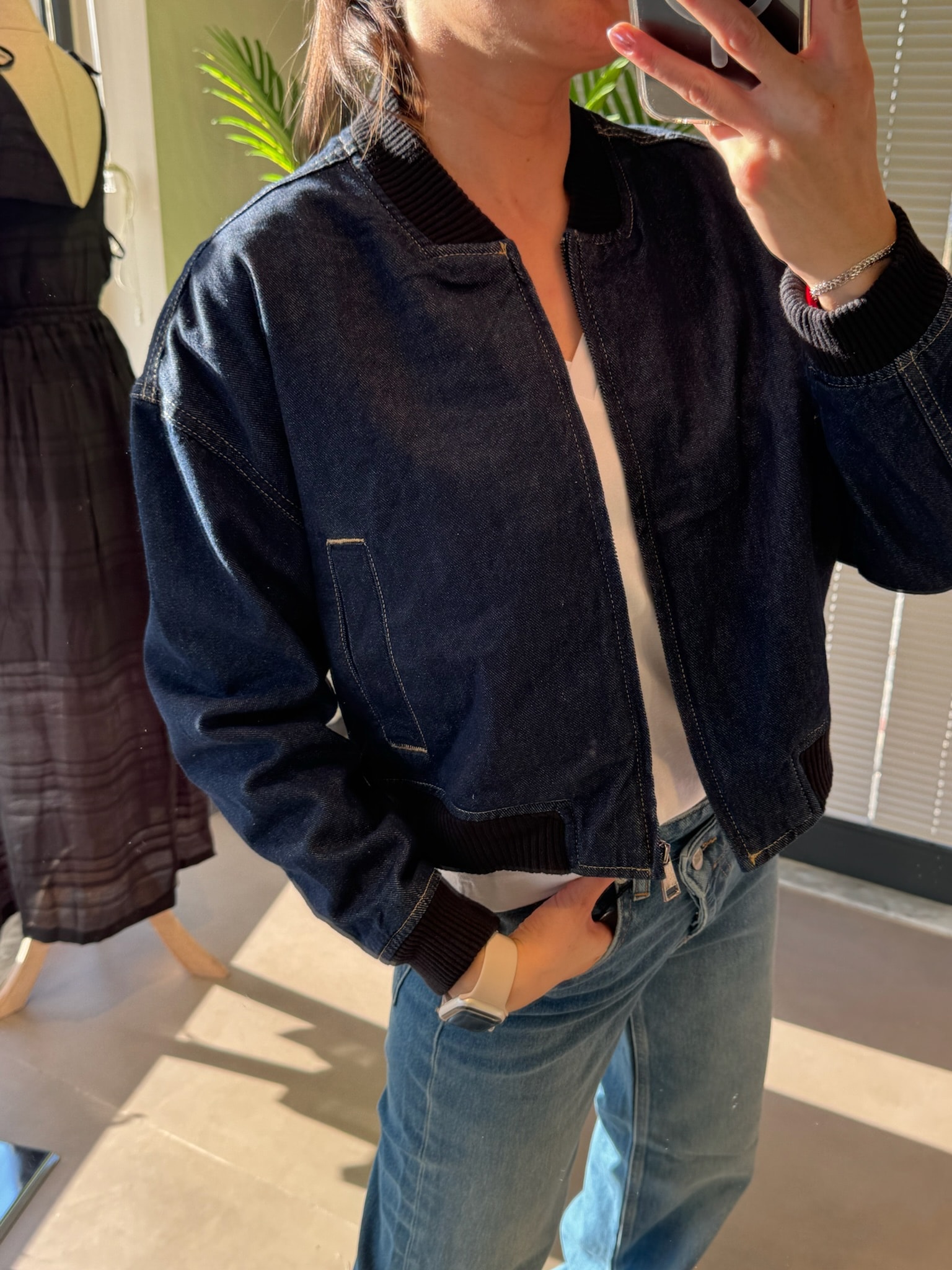 Orijinal Ürün|Kesik Etiket Kot Ceket