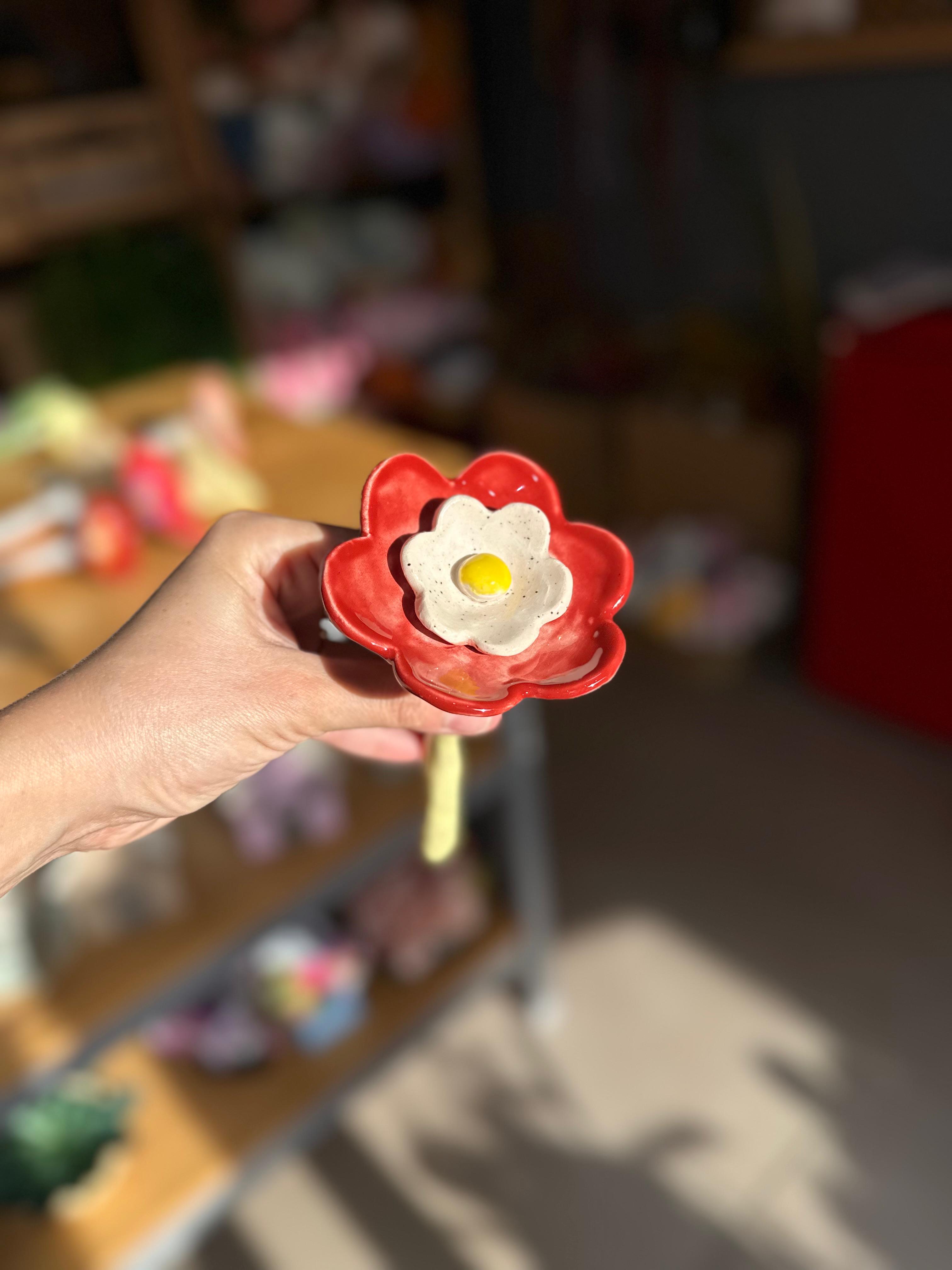 Hand Made | Seramik Çiçek | Orta boy