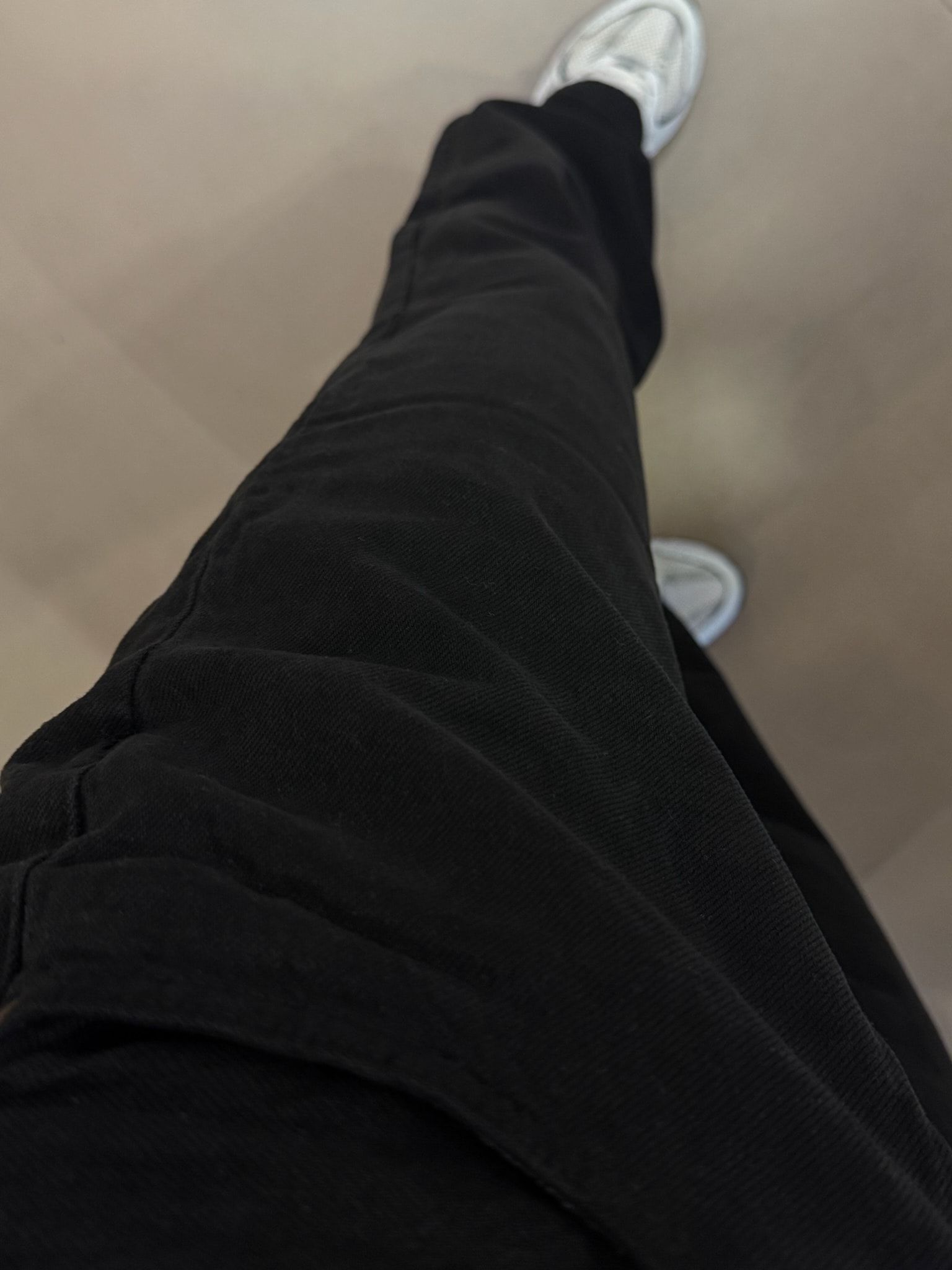 High Waıst Wıde Leg Jean-Siyah