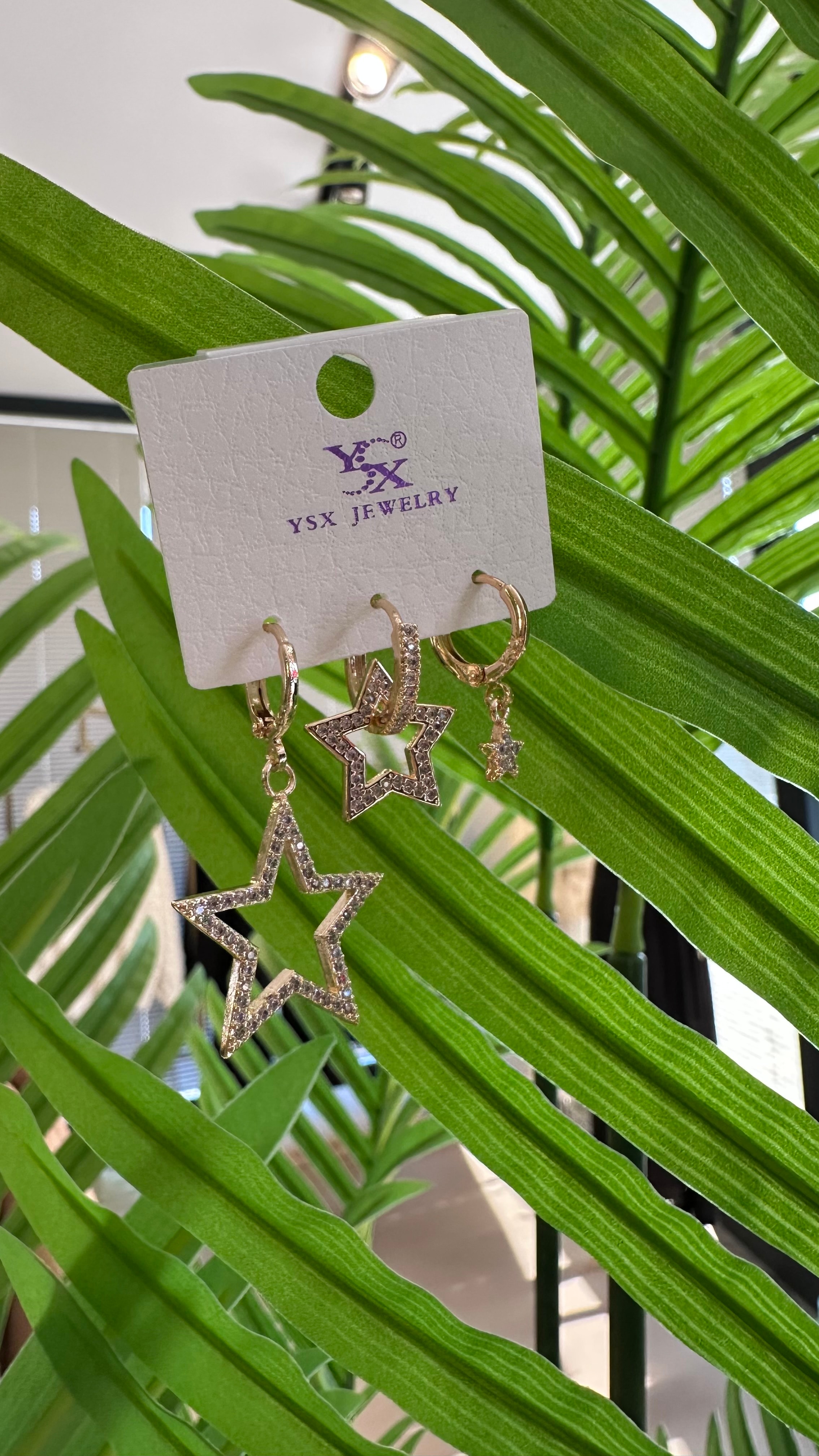 Ysx 3'lü Küpe Seti-Gold - Gold