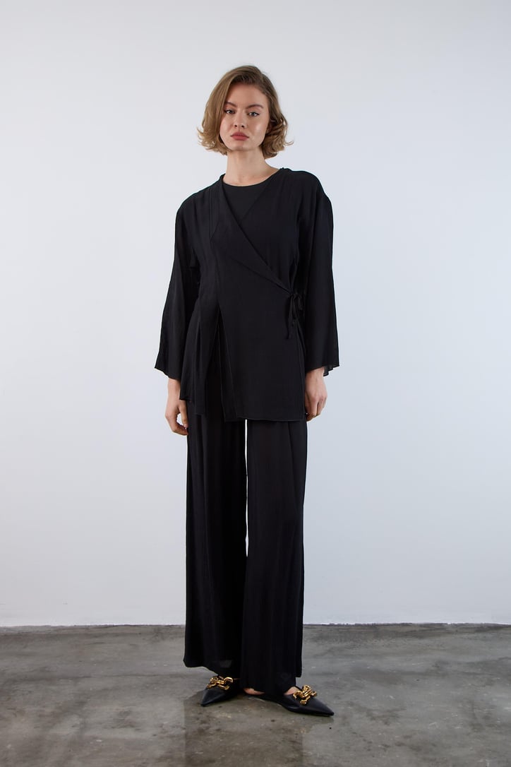 Kimono Takım-Krinkıl Kumaş