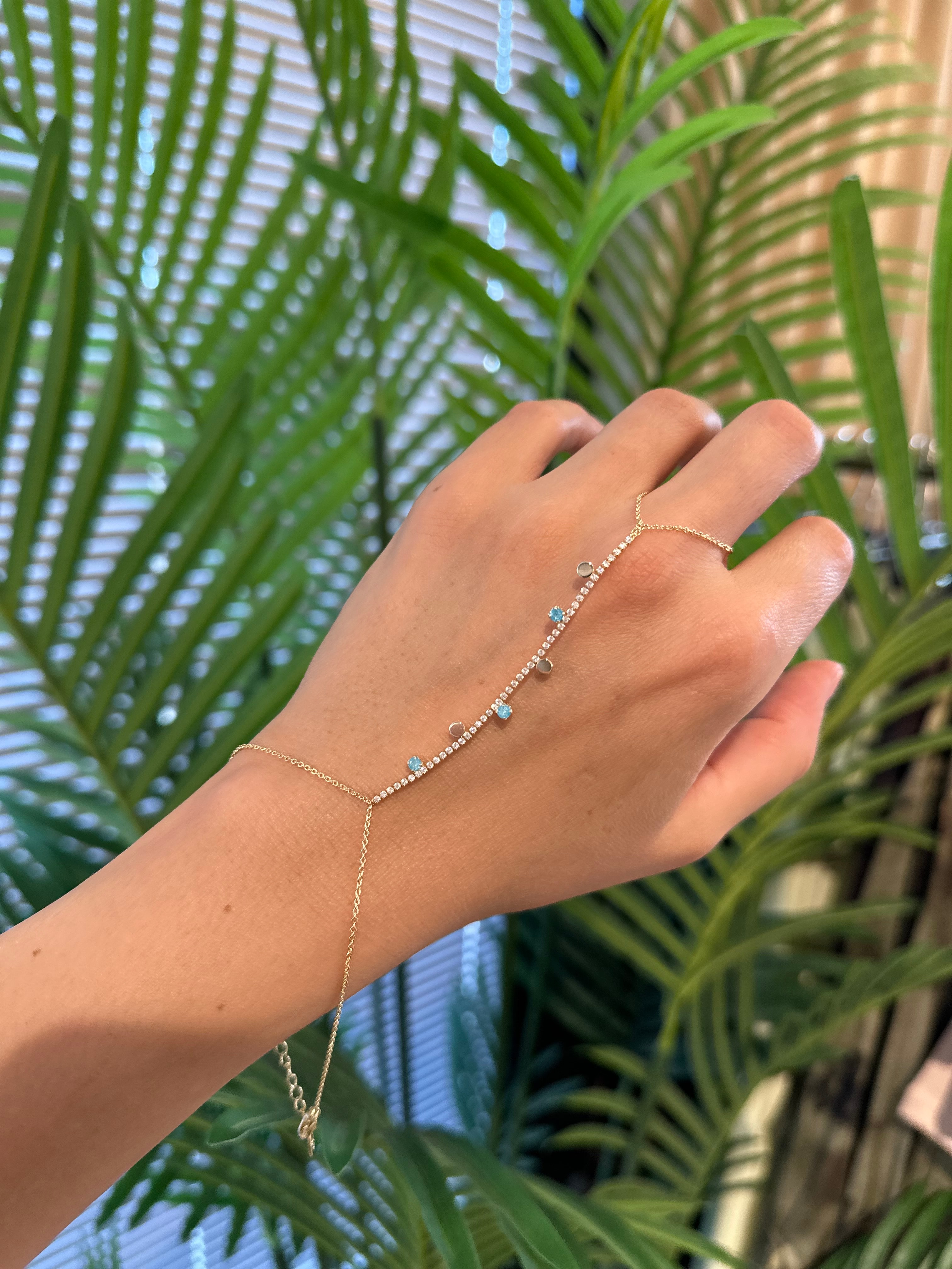 Pul Mavi Taş Şahmeran-Gold