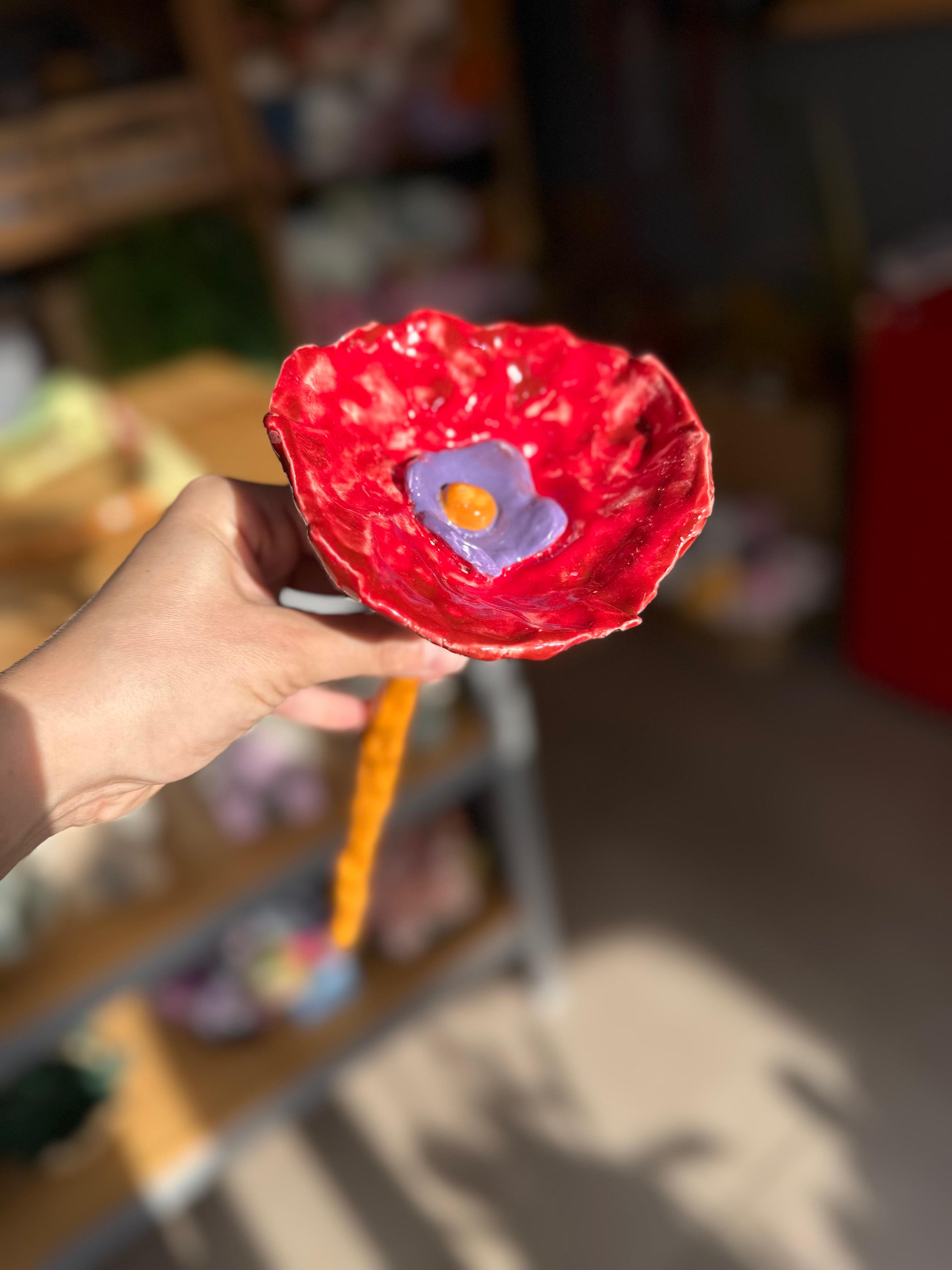 Hand Made | Seramik Çiçek|Büyük boy