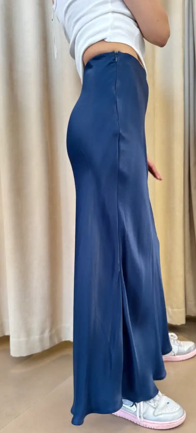 Orijinal Marka Saten Etek Bilek Boy-lacivert