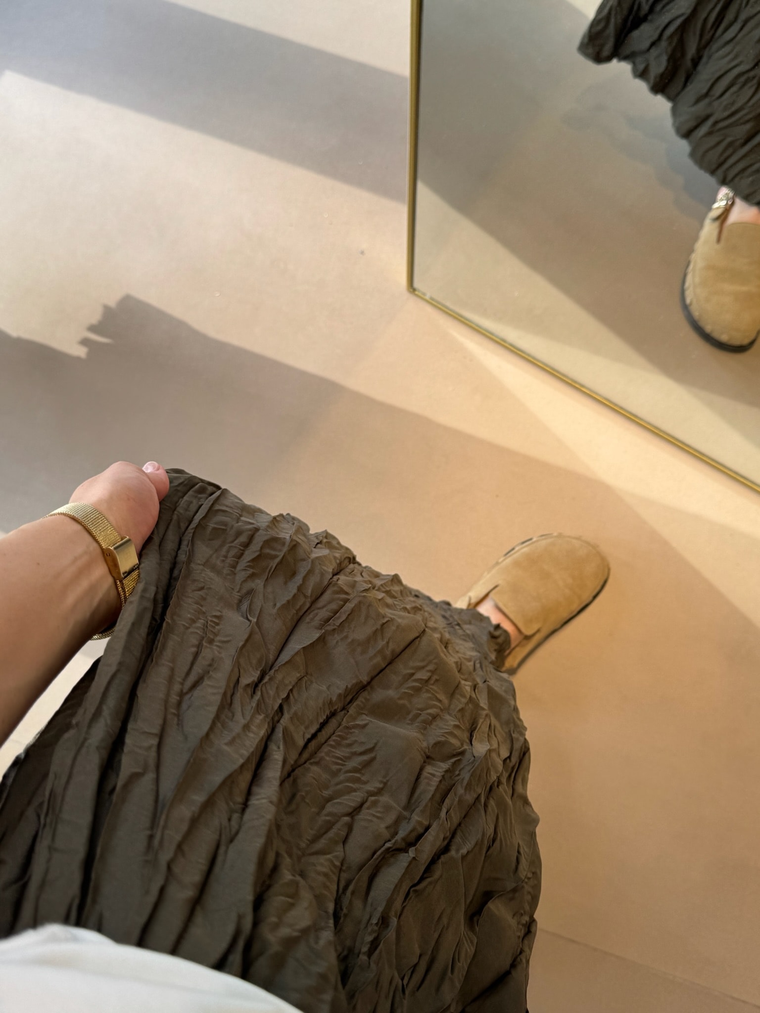 Kraş Bilek Boy Etek-Yeşil