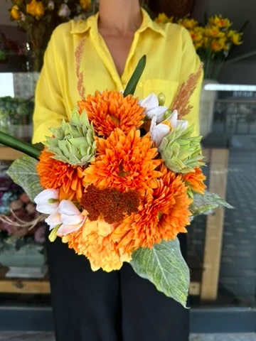 Turuncu Kasımpatı  & Nergis Gelin Çiçeği | Açıklamayı Okuyunuz