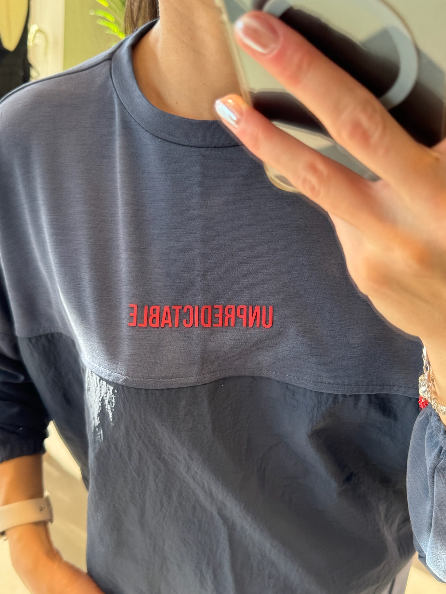 Paraşüt Kumaş Detaylı Eşofman Takım-Lacivert