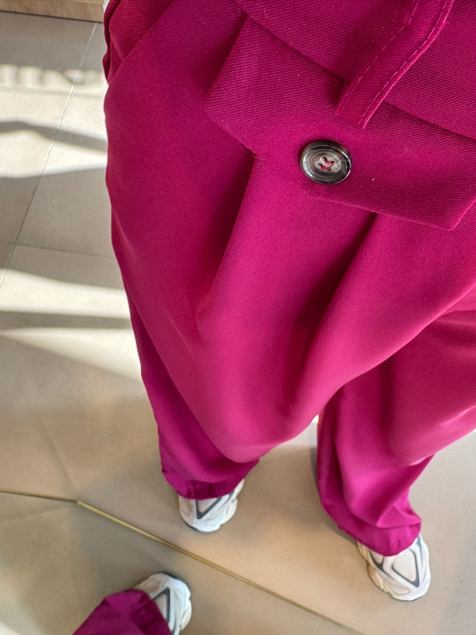 Pileli Palazzo Pantolon-Vişne