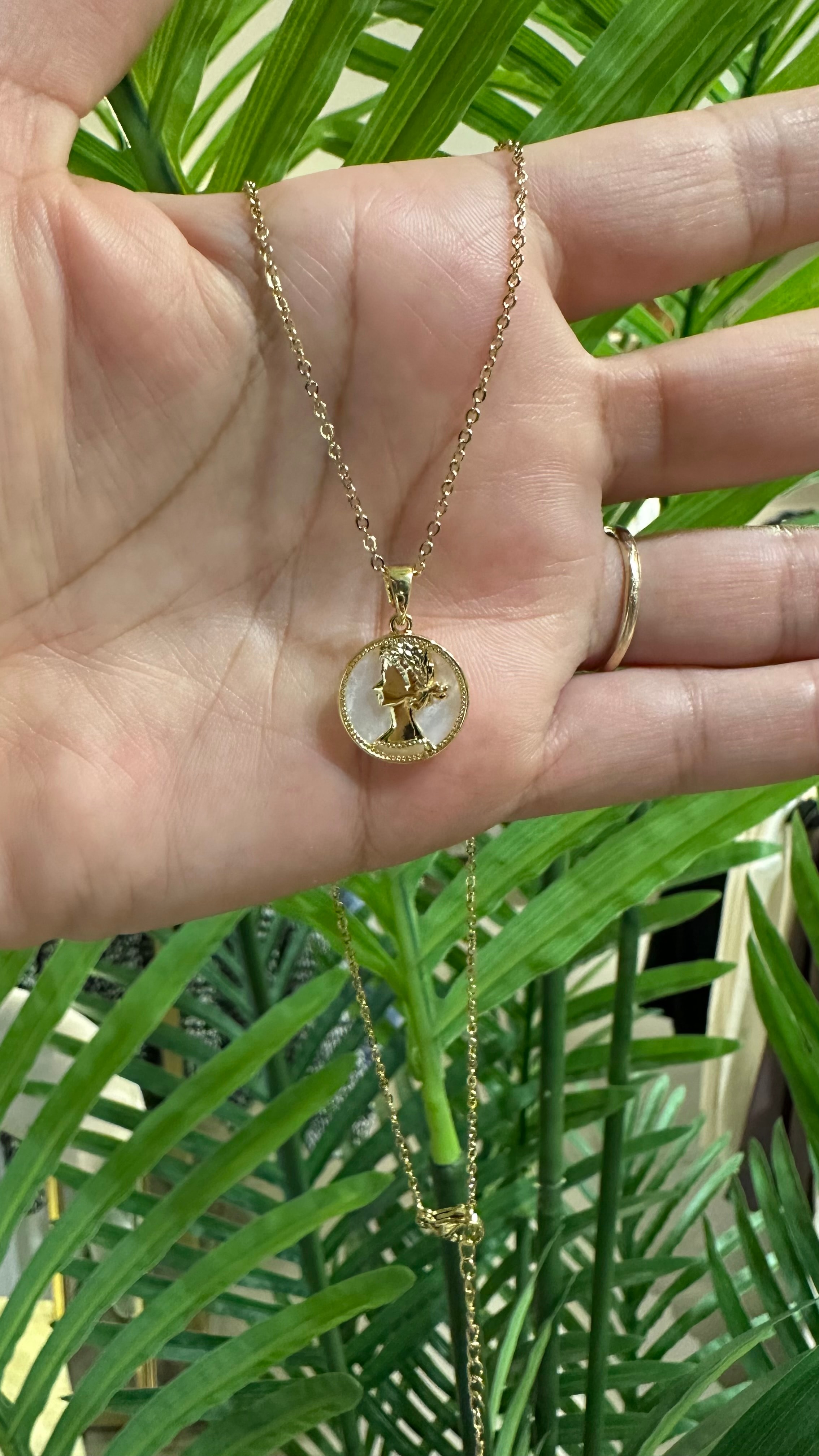 Madalyon Çelik Kolye