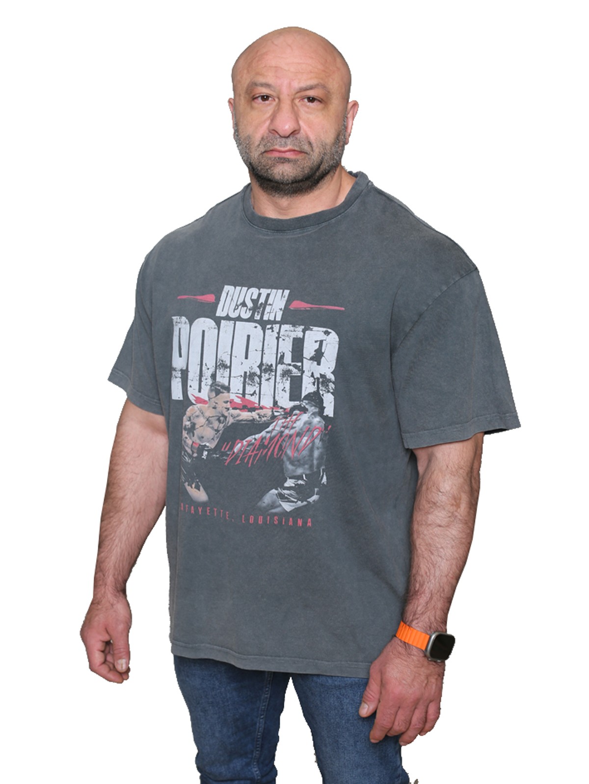 DUSTIN POIRIER Oversize T-Shirt %100 Pamuk Dijital Baskılı