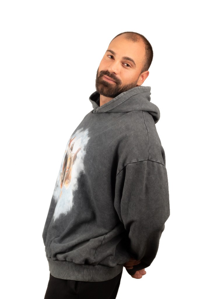 JESUS Oversize Sweatshirt %100 Pamuk Dijital Baskılı