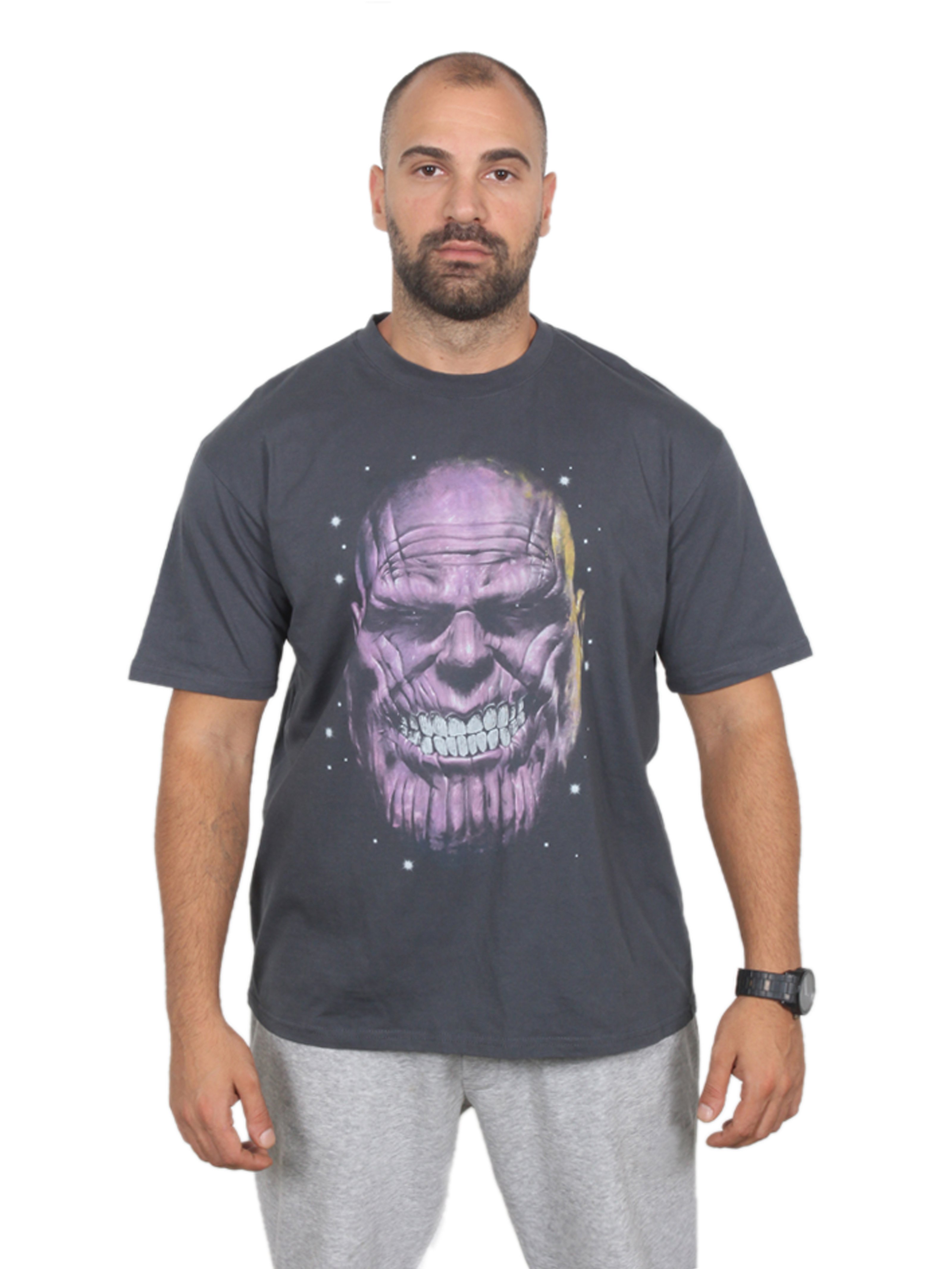 THANOS FACE Oversize T-Shirt %100 Pamuk Dijital Baskılı