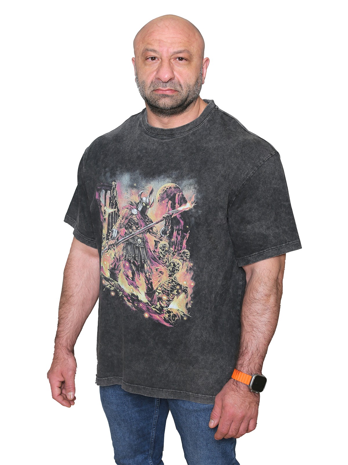 IN THE MIDDLE OF WAR Oversize T-Shirt %100 Pamuk Dijital Baskılı