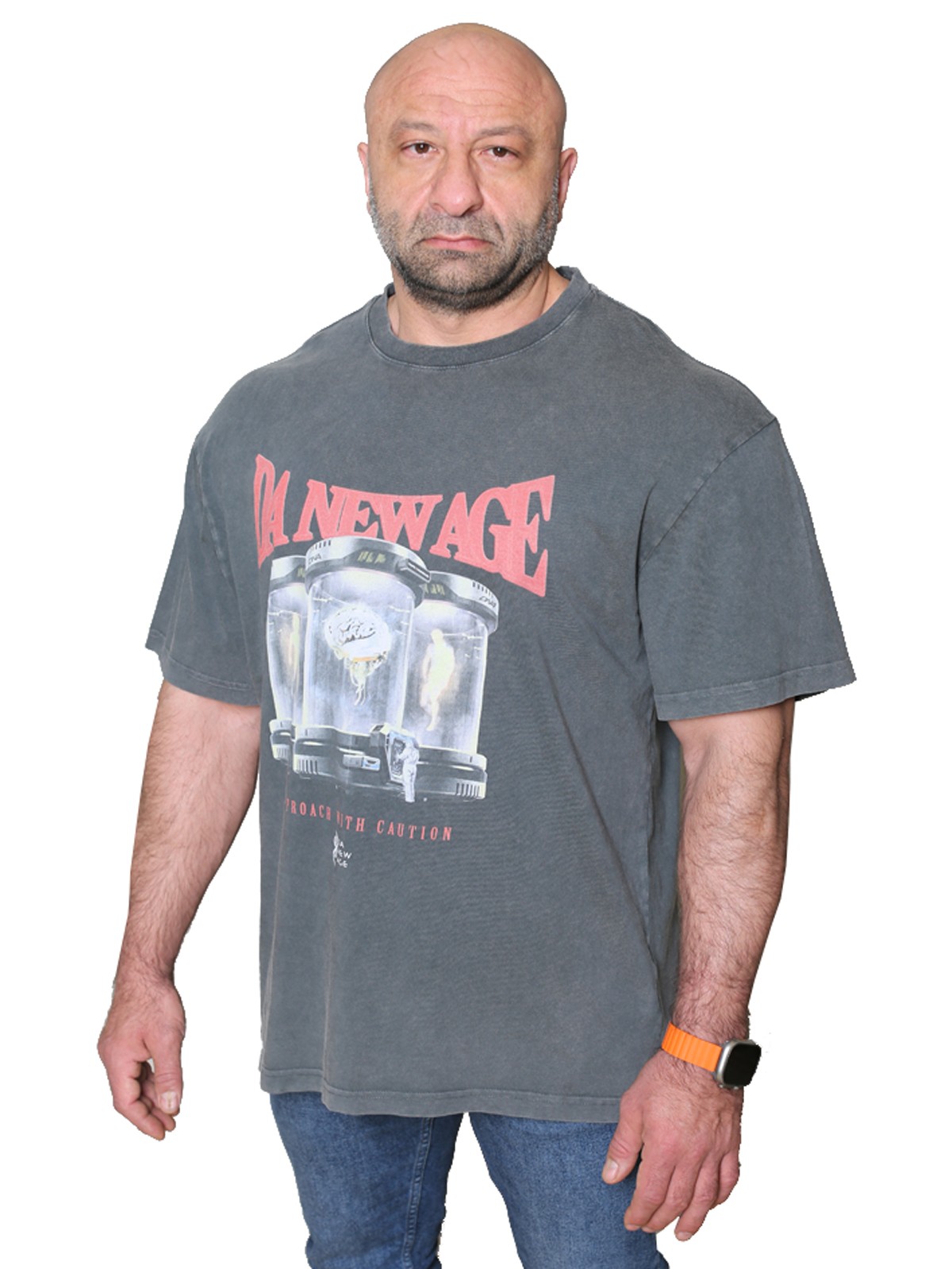 DA NEW AGE Oversize T-Shirt %100 Pamuk Dijital Baskılı