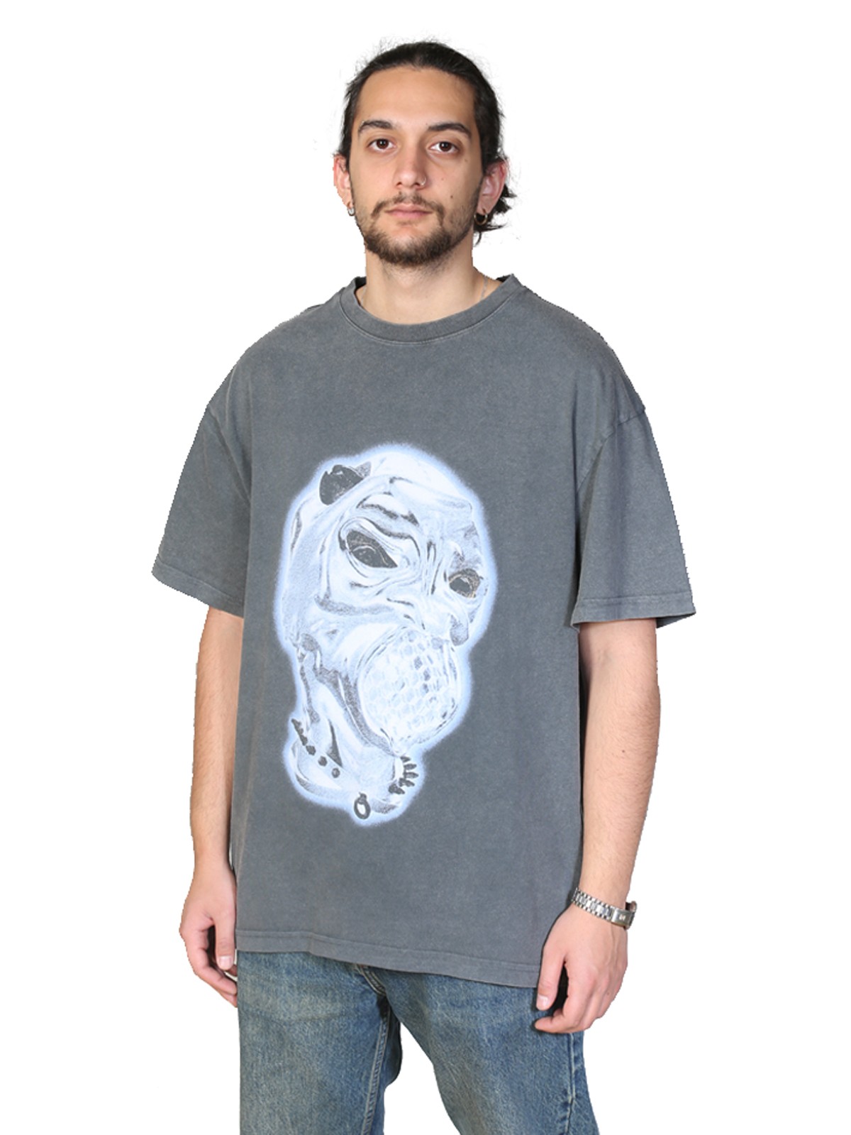 GAS MASK Oversized T-Shirt 100% Cotton Digital Print