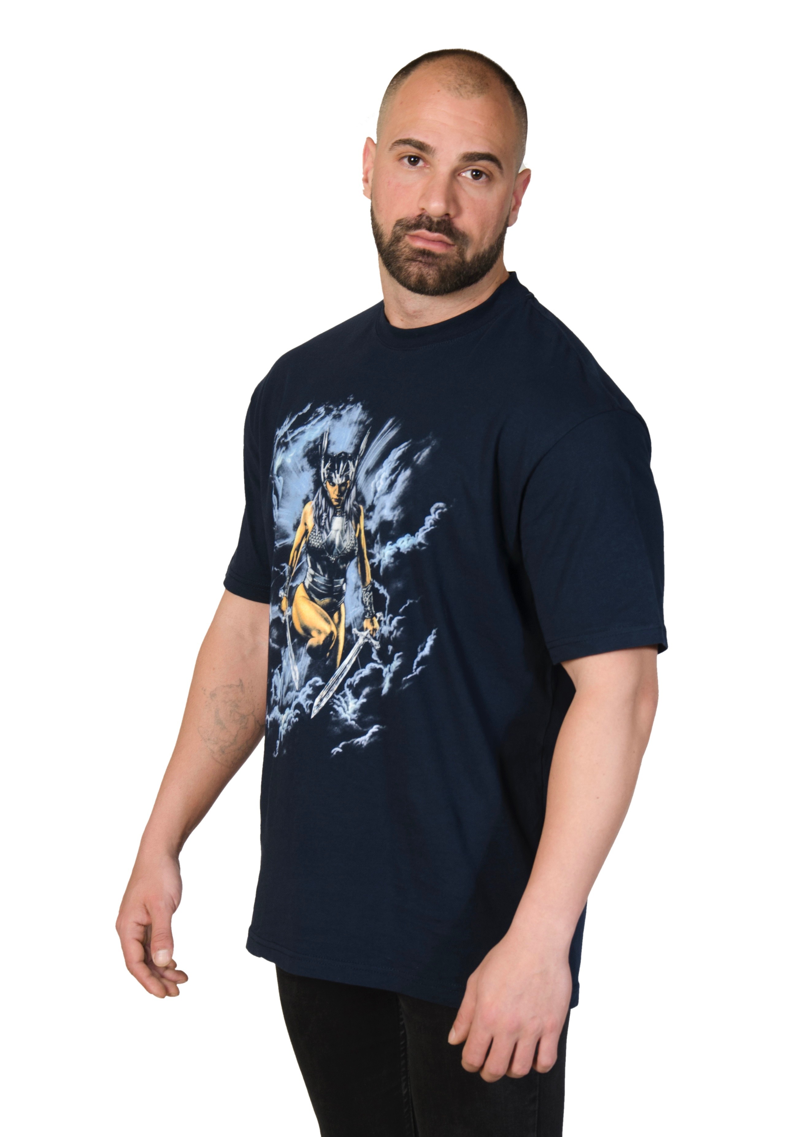 BATTLE ANGEL Oversize T-Shirt %100 Pamuk Dijital Baskılı