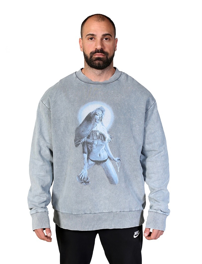 DEATH Oversize Sweatshirt %100 Pamuk Dijital Baskılı