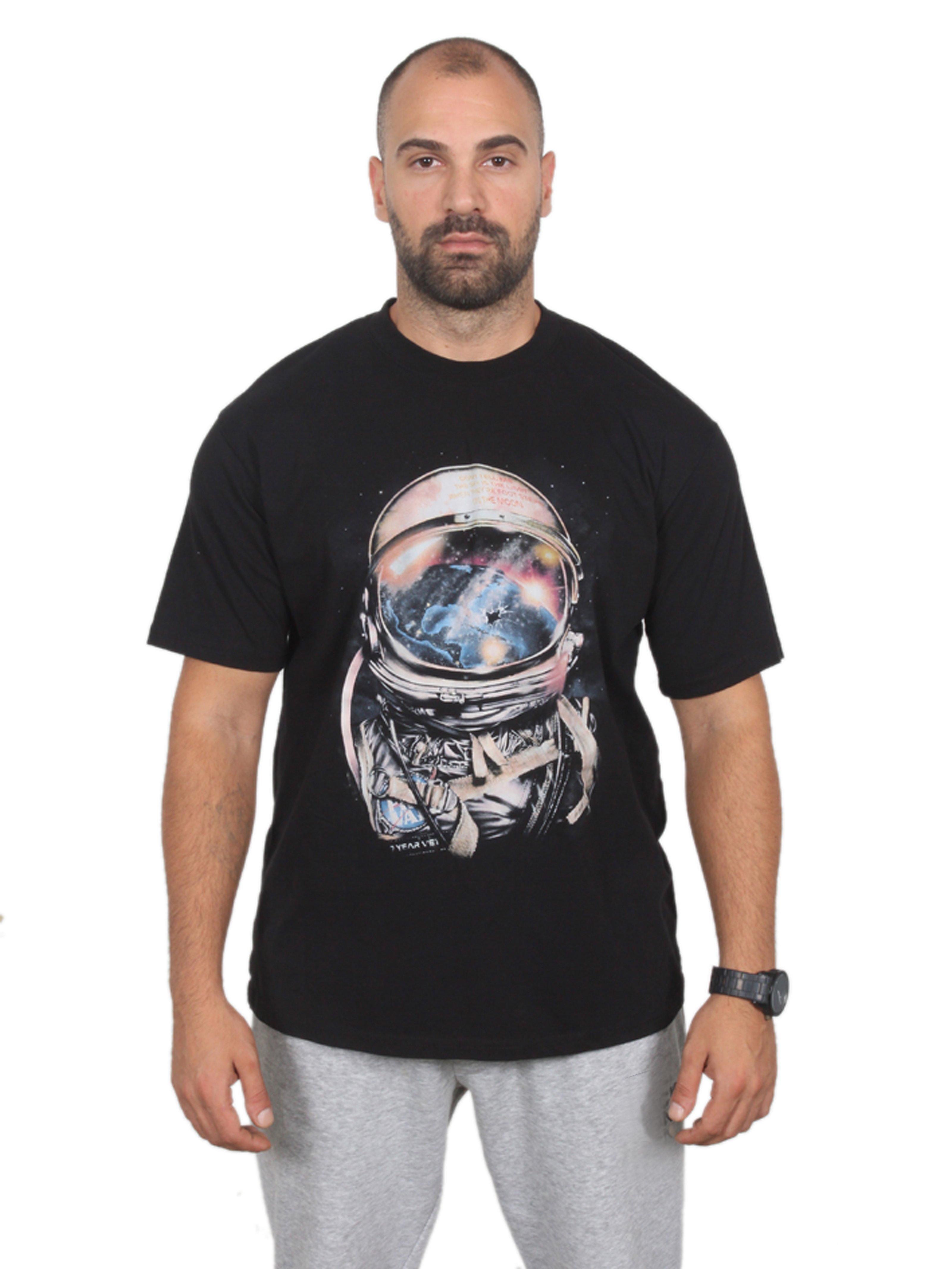 ASTRONAUT  Oversize T-Shirt %100 Pamuk Dijital Baskılı