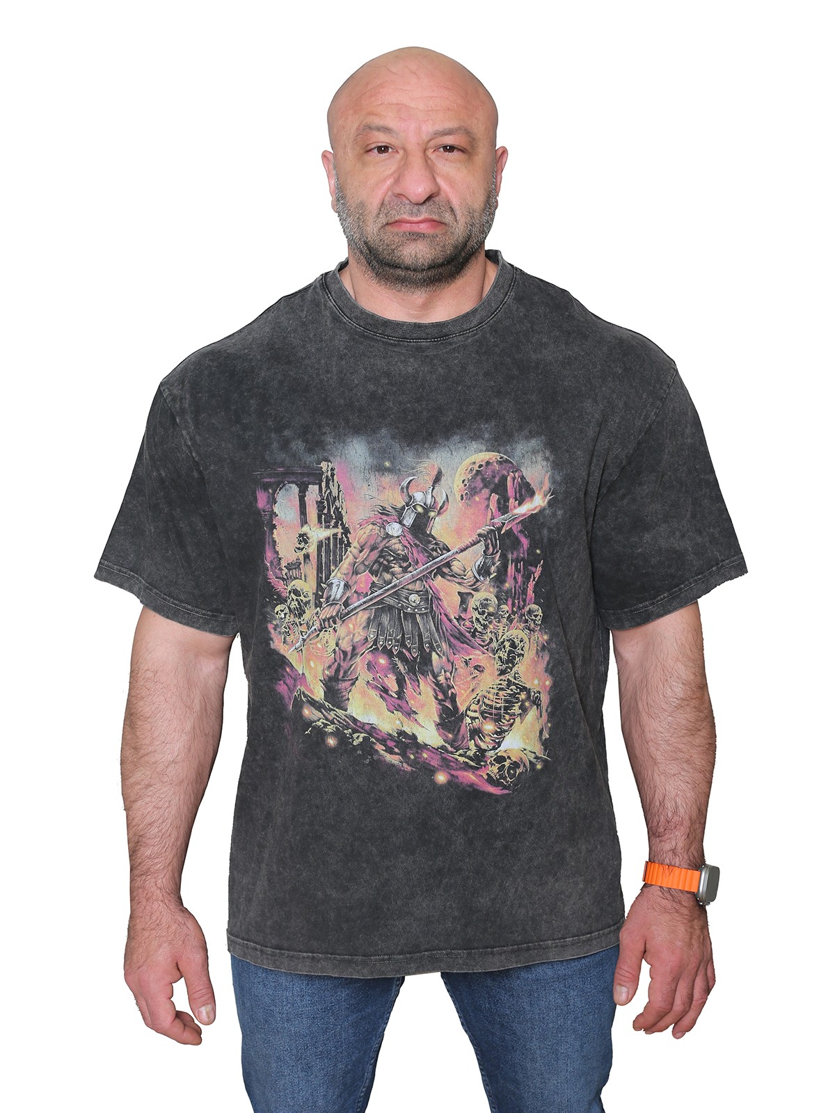 IN THE MIDDLE OF WAR Oversize T-Shirt %100 Pamuk Dijital Baskılı