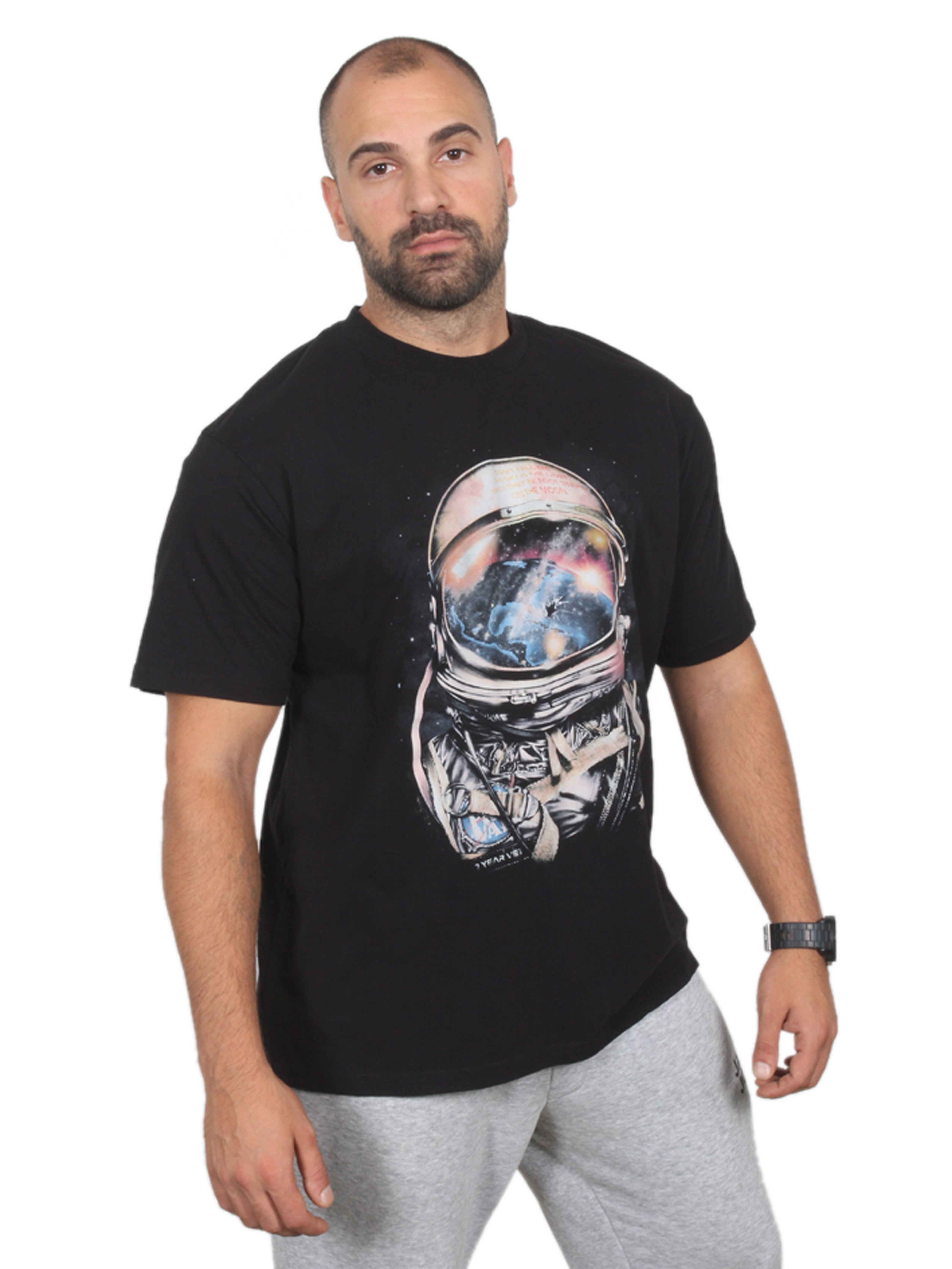 ASTRONAUT  Oversize T-Shirt %100 Pamuk Dijital Baskılı