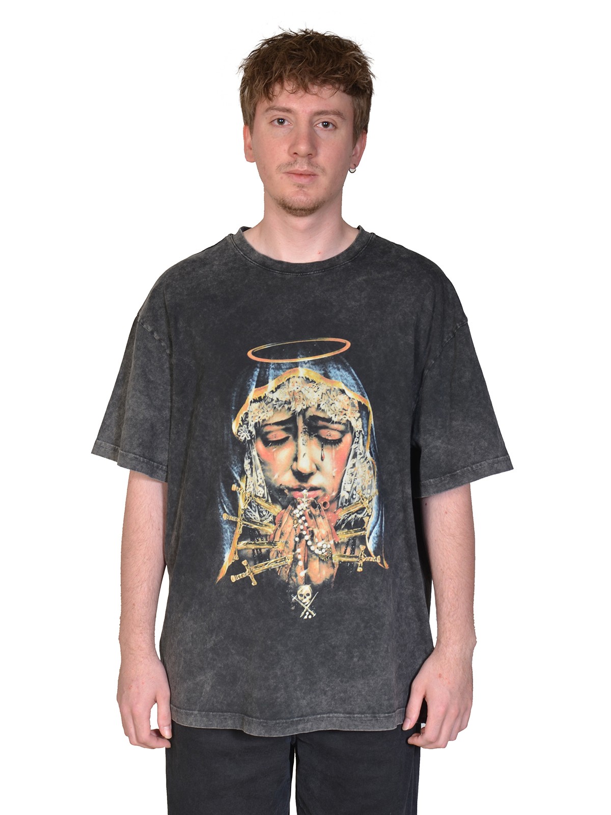 PRAYER Oversize T-Shirt %100 Pamuk Dijital Baskılı