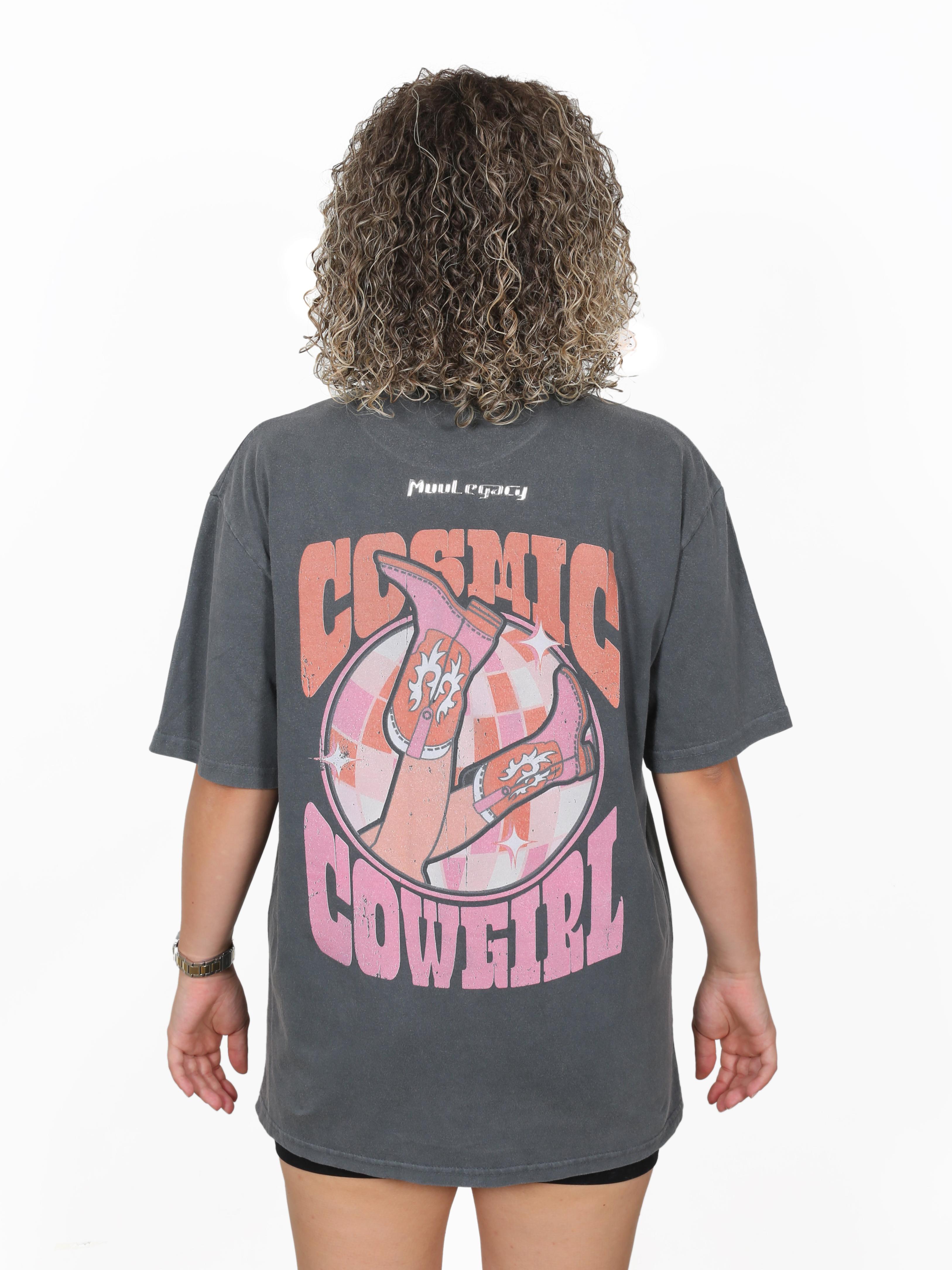 COWGIRL Oversize T-Shirt %100 Pamuk Dijital Baskılı