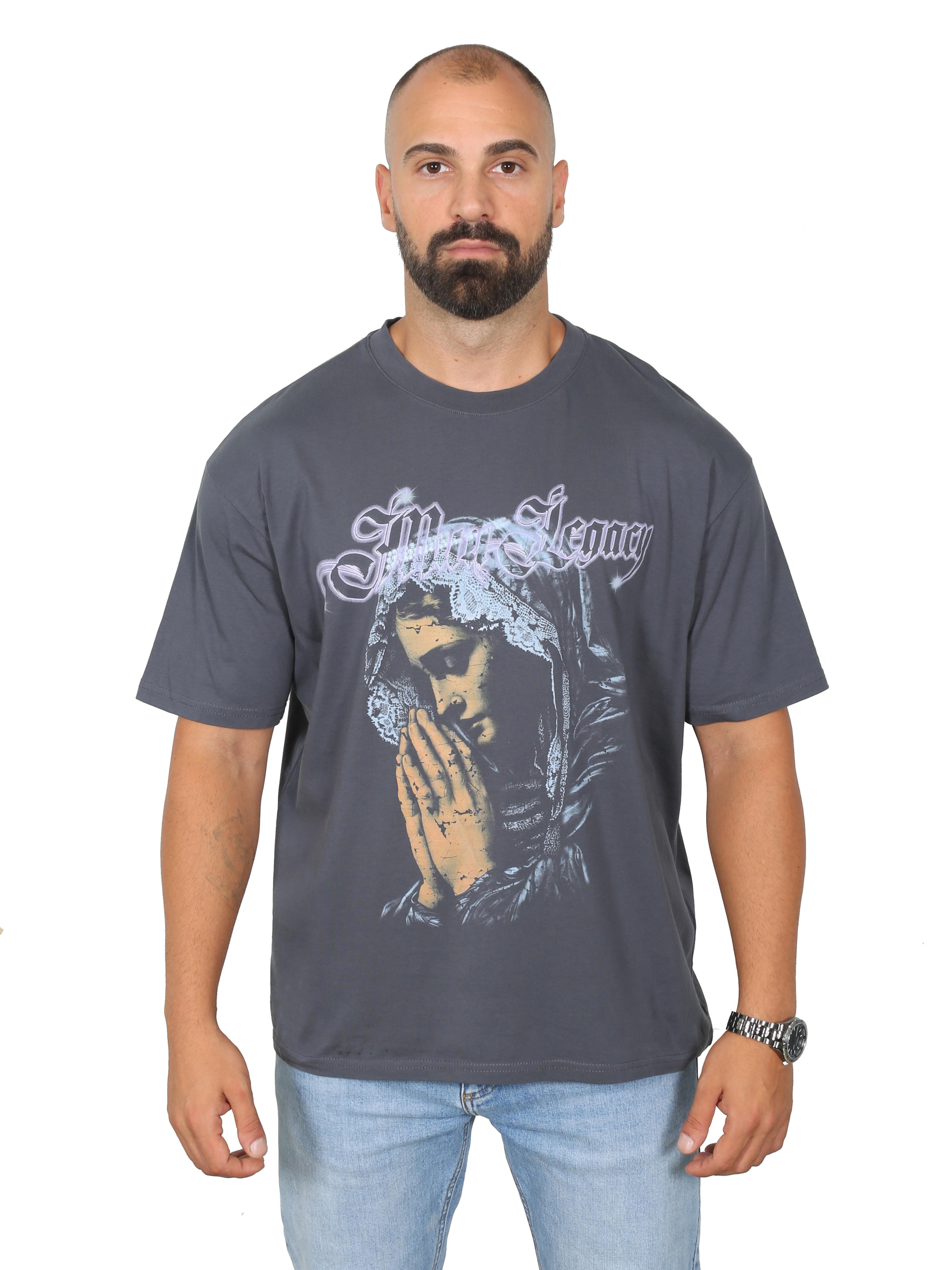  PRAYER NUN Oversize T-Shirt %100 Pamuk Dijital Baskılı