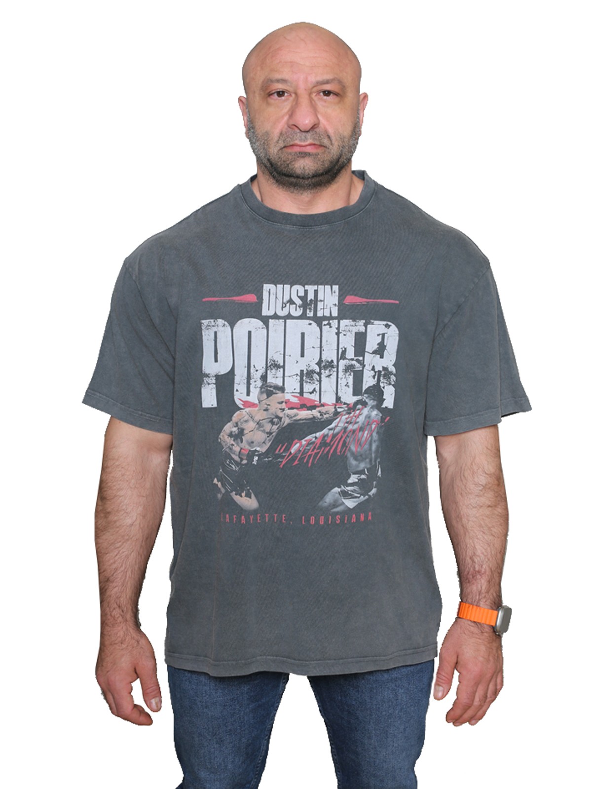 DUSTIN POIRIER Oversize T-Shirt %100 Pamuk Dijital Baskılı