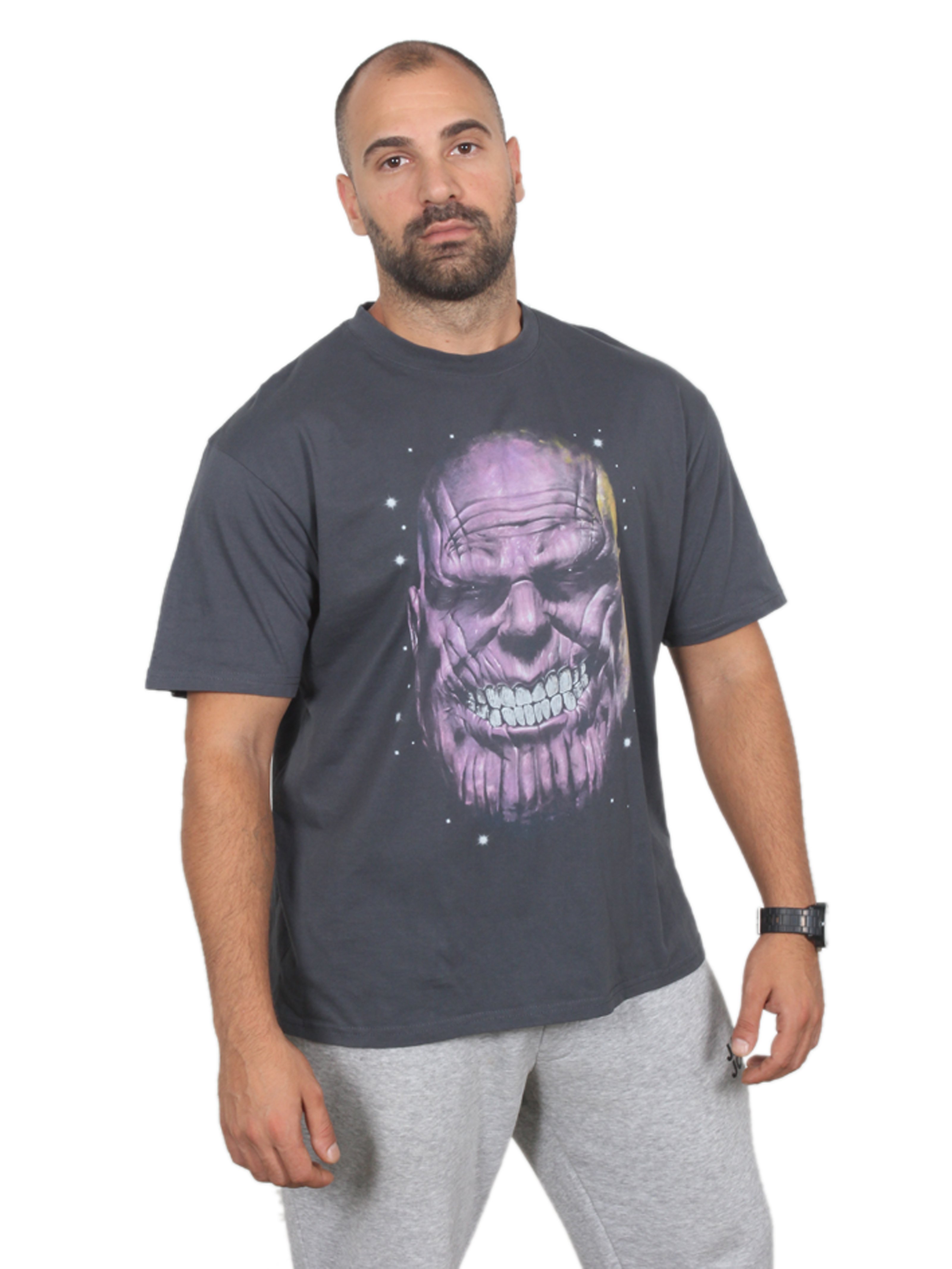 THANOS FACE Oversize T-Shirt %100 Pamuk Dijital Baskılı