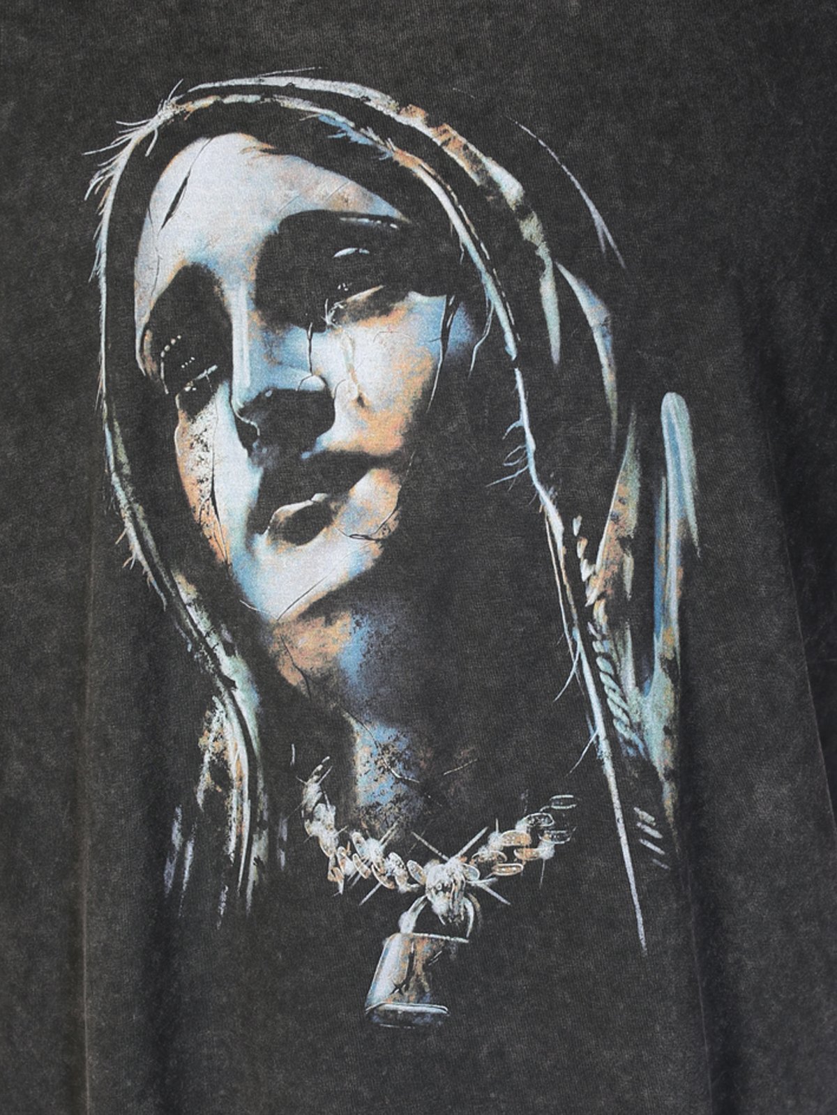  TEARS OF THE NUN Oversize T-Shirt %100 Pamuk Dijital Baskılı